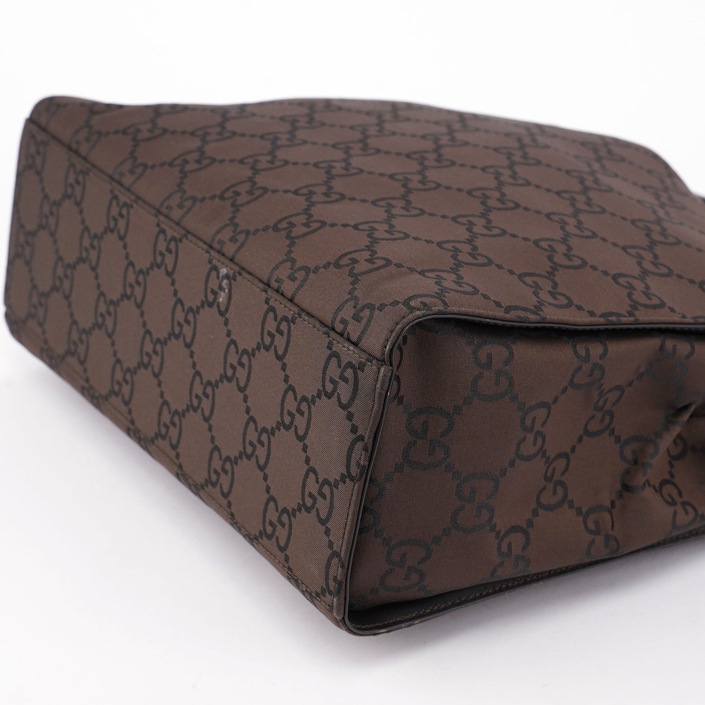 Brown GG Bamboo Tote