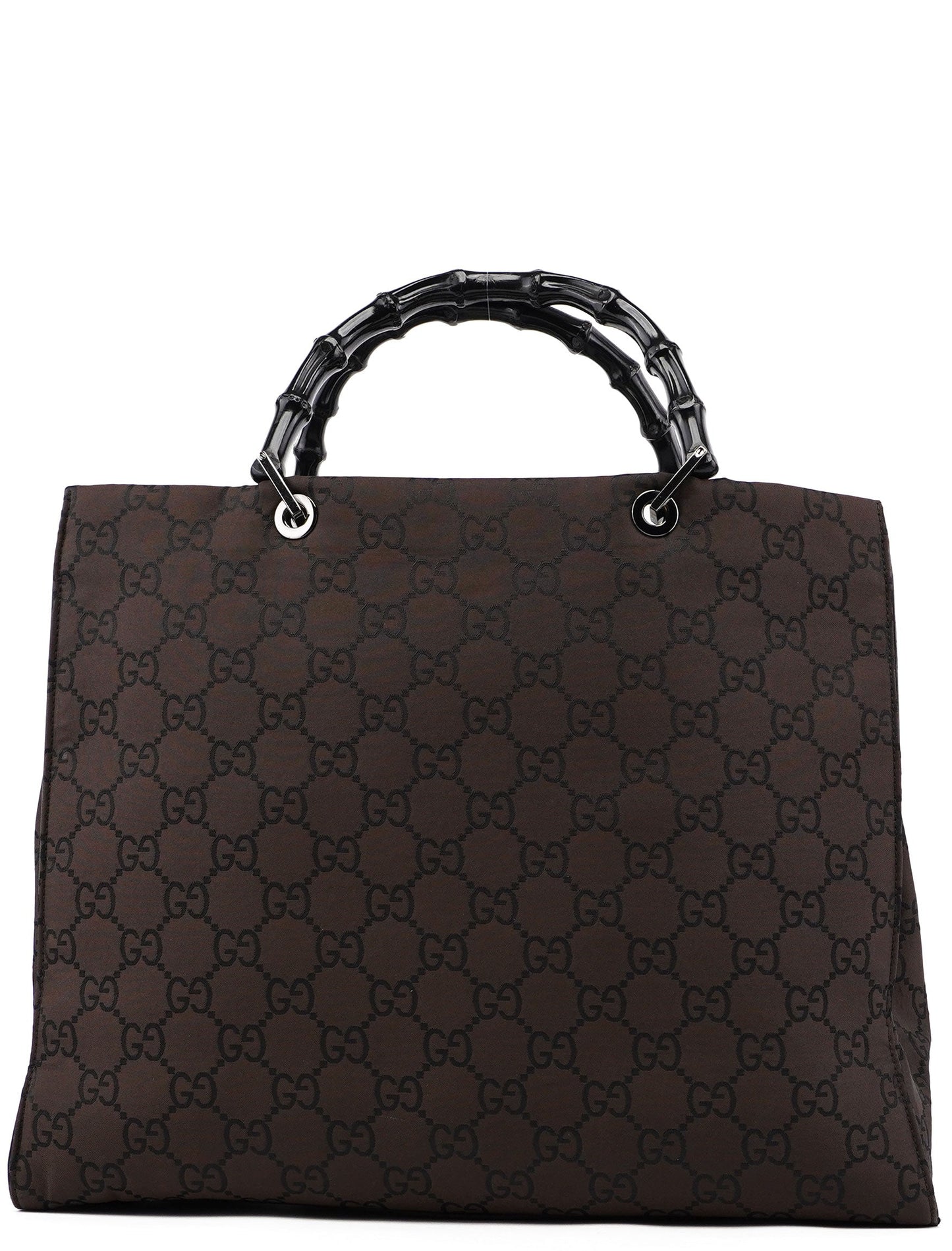 Brown GG Bamboo Tote