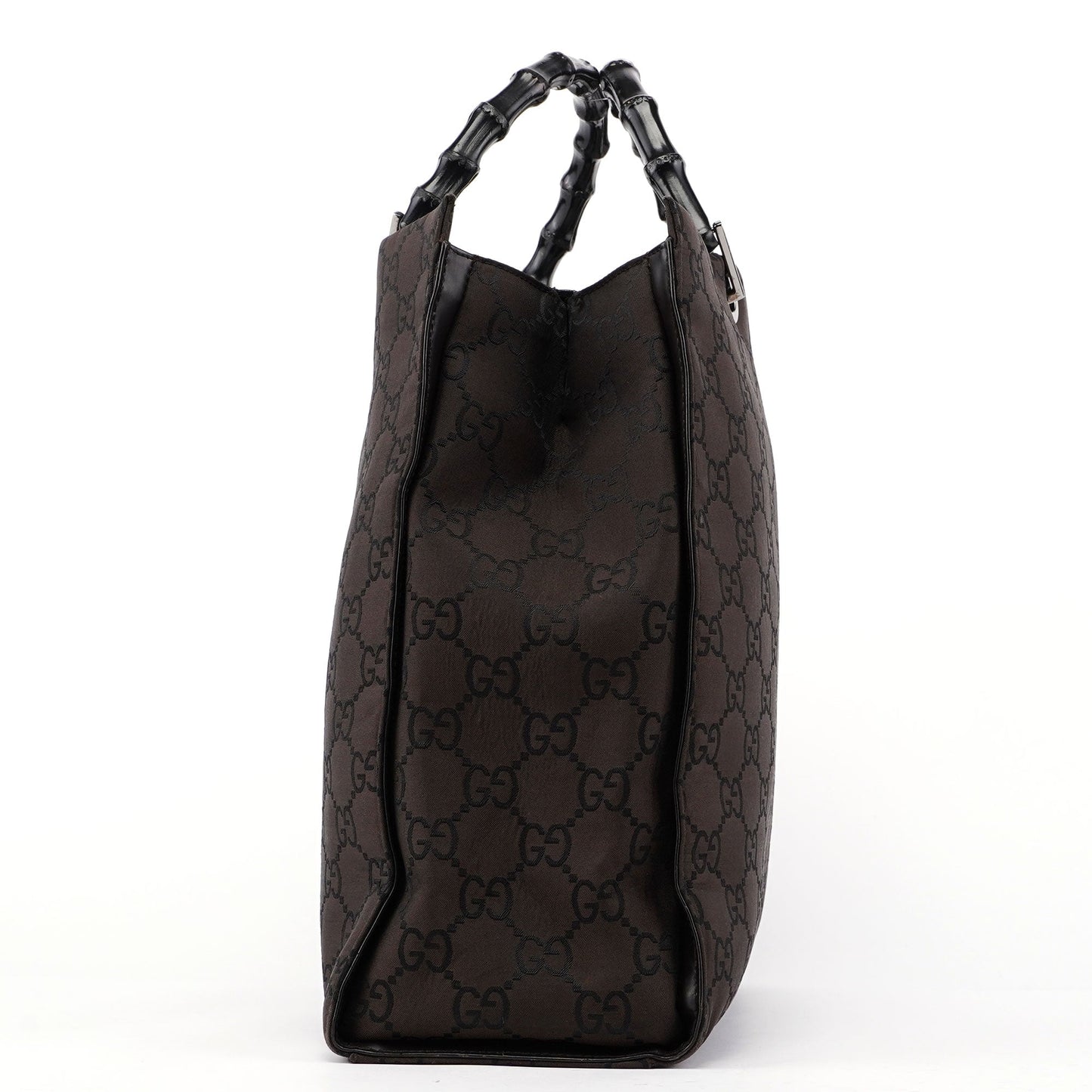 Brown GG Bamboo Tote