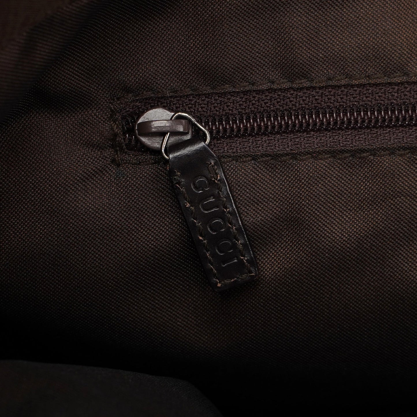 Brown GG Bamboo Tote