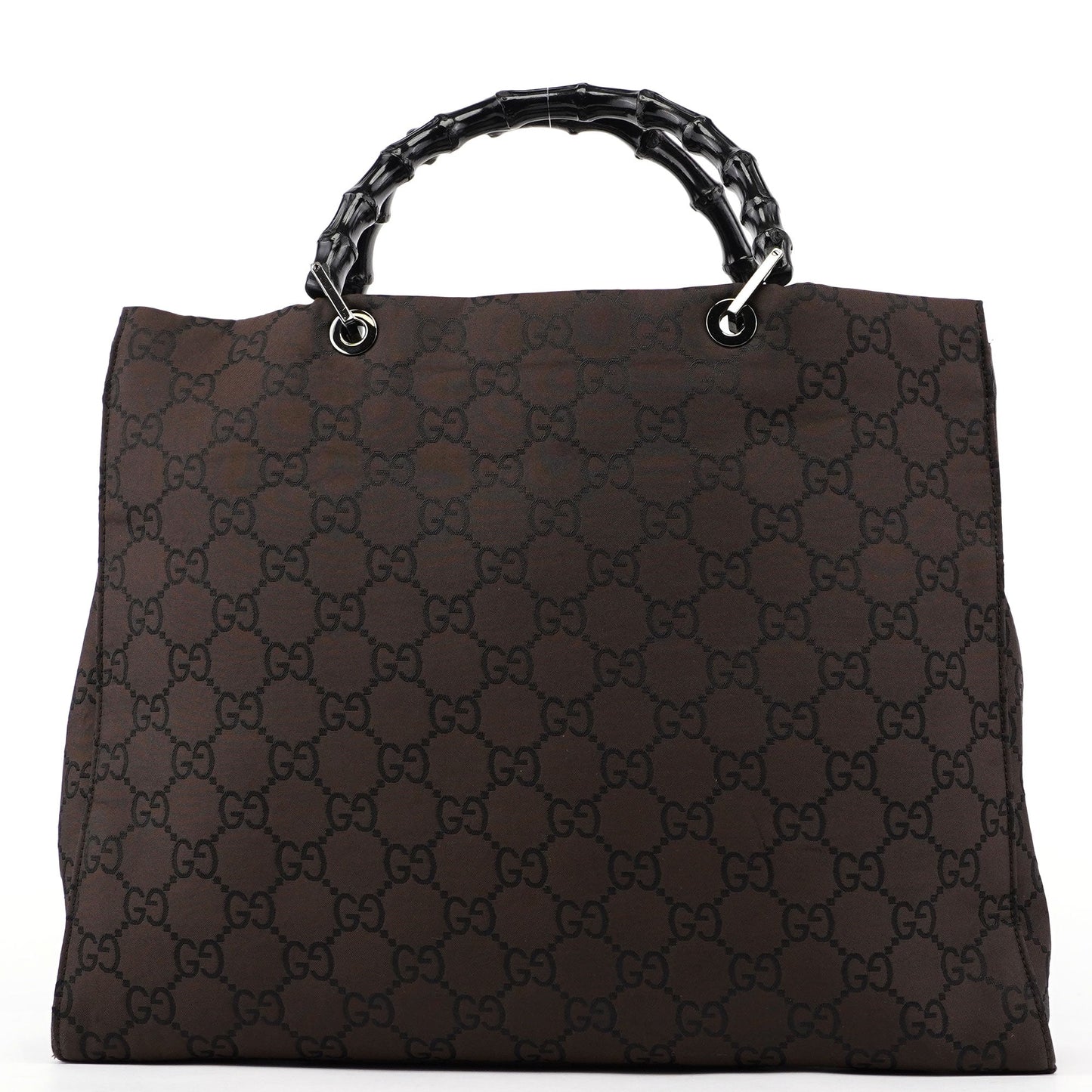 Brown GG Bamboo Tote