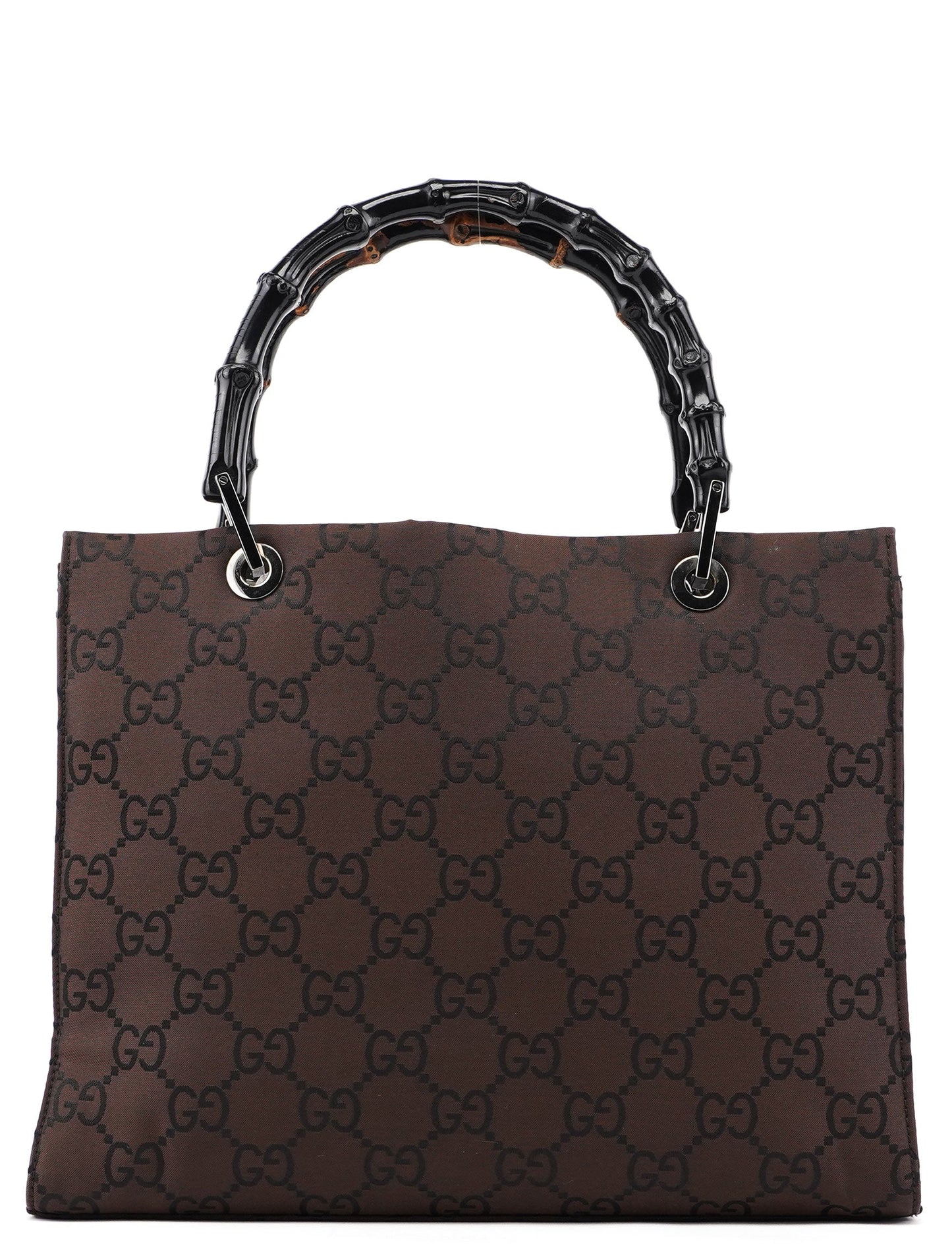 Brown GG Bamboo Tote