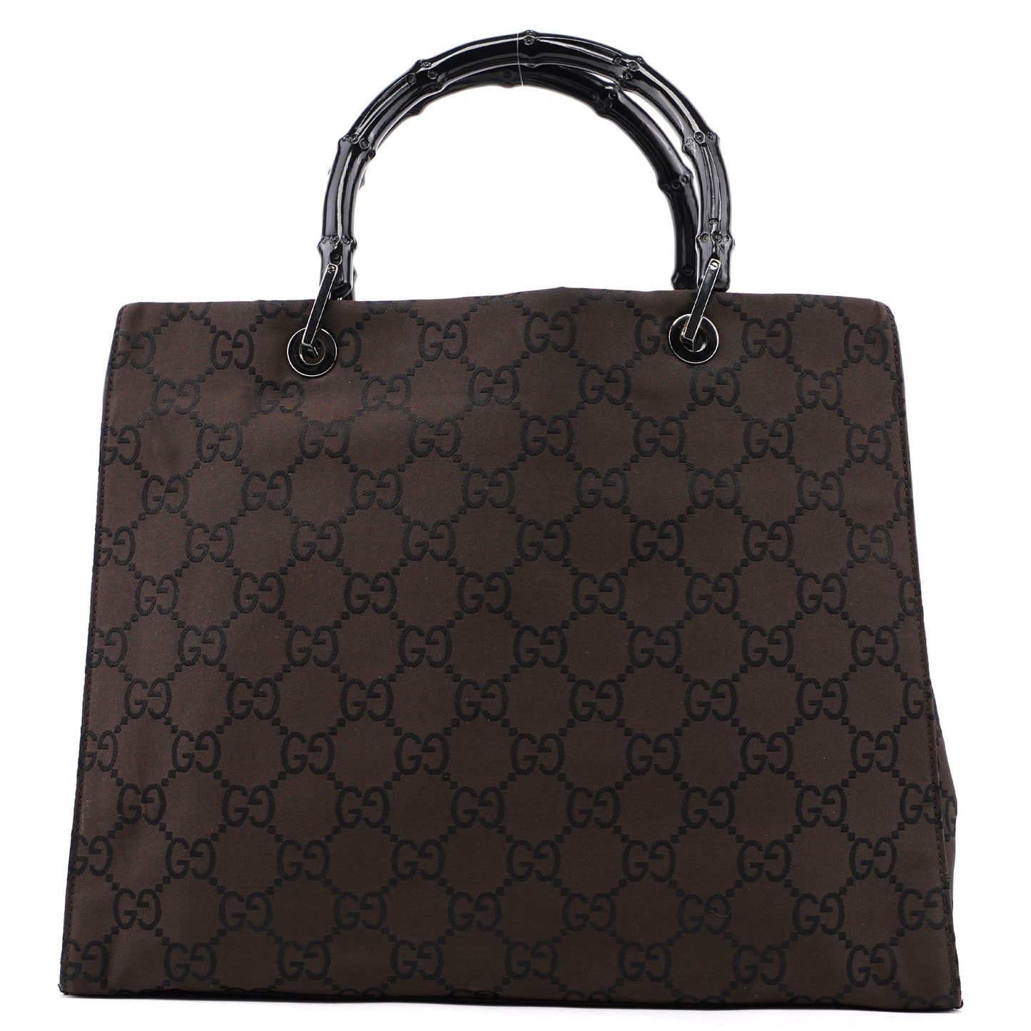 Brown GG Bamboo Tote