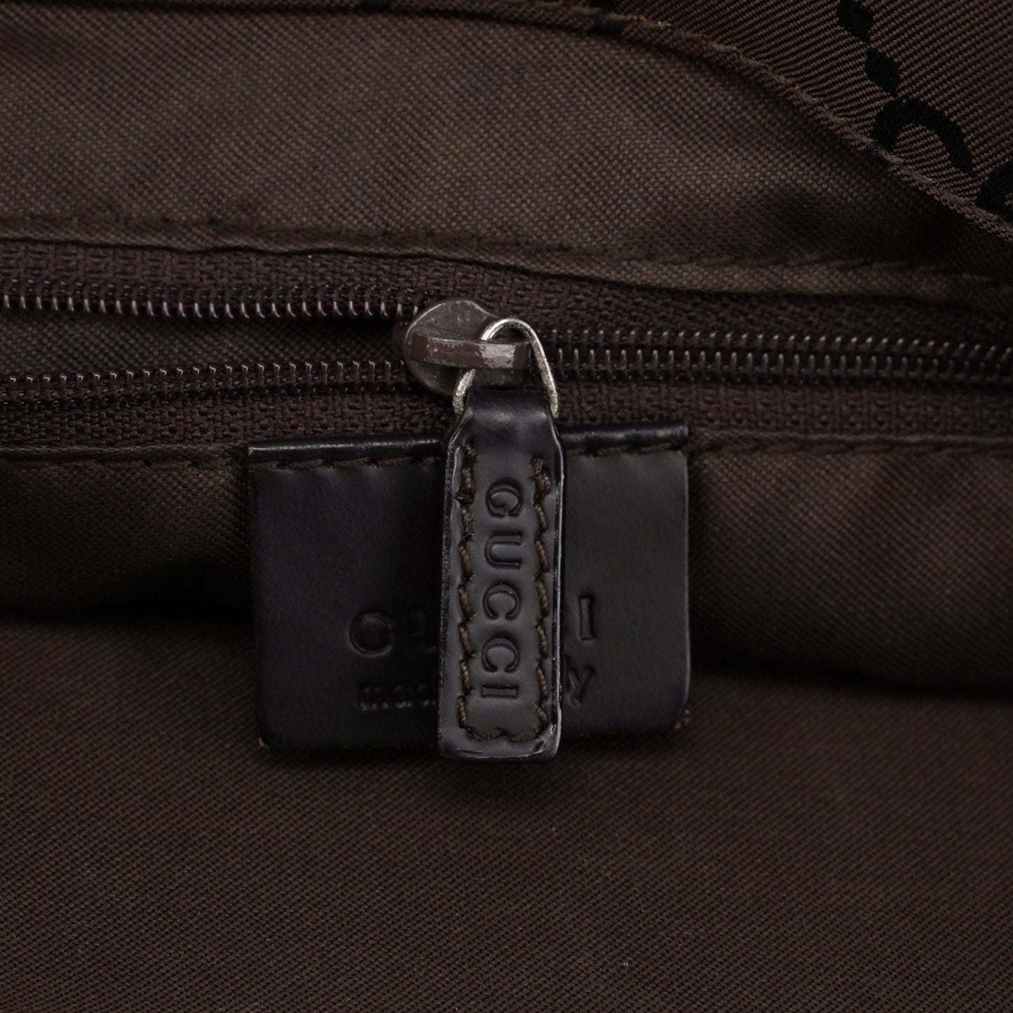 Brown GG Bamboo Tote