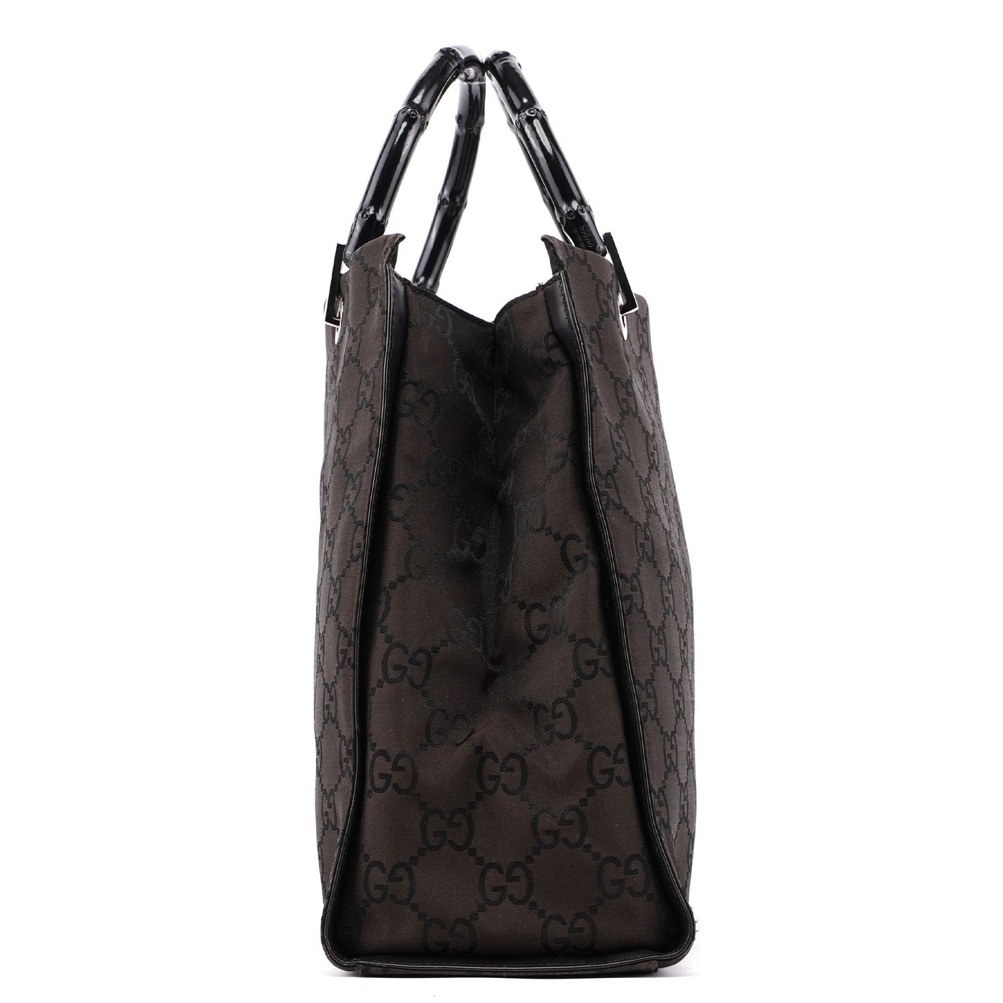 Brown GG Bamboo Tote