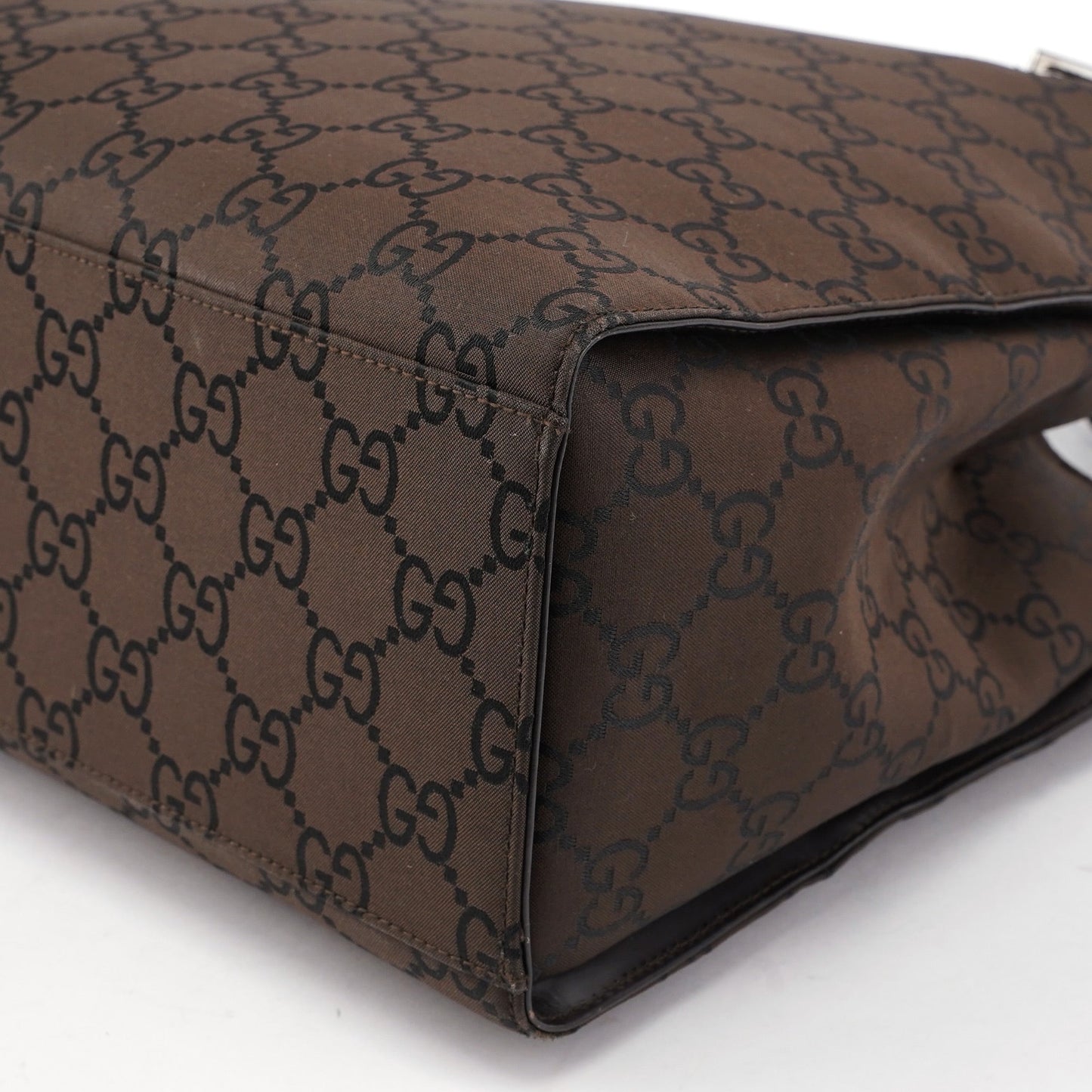 Brown GG Bamboo Tote