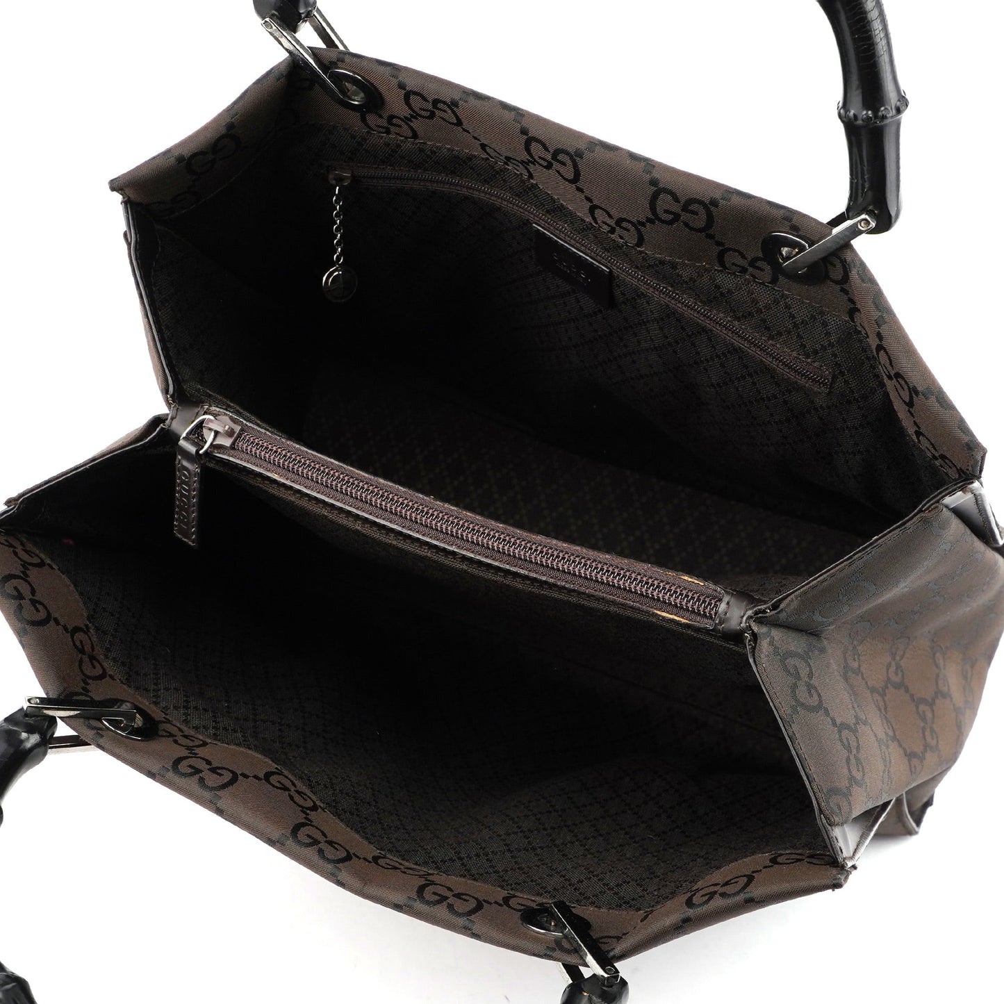 Brown GG Bamboo Tote