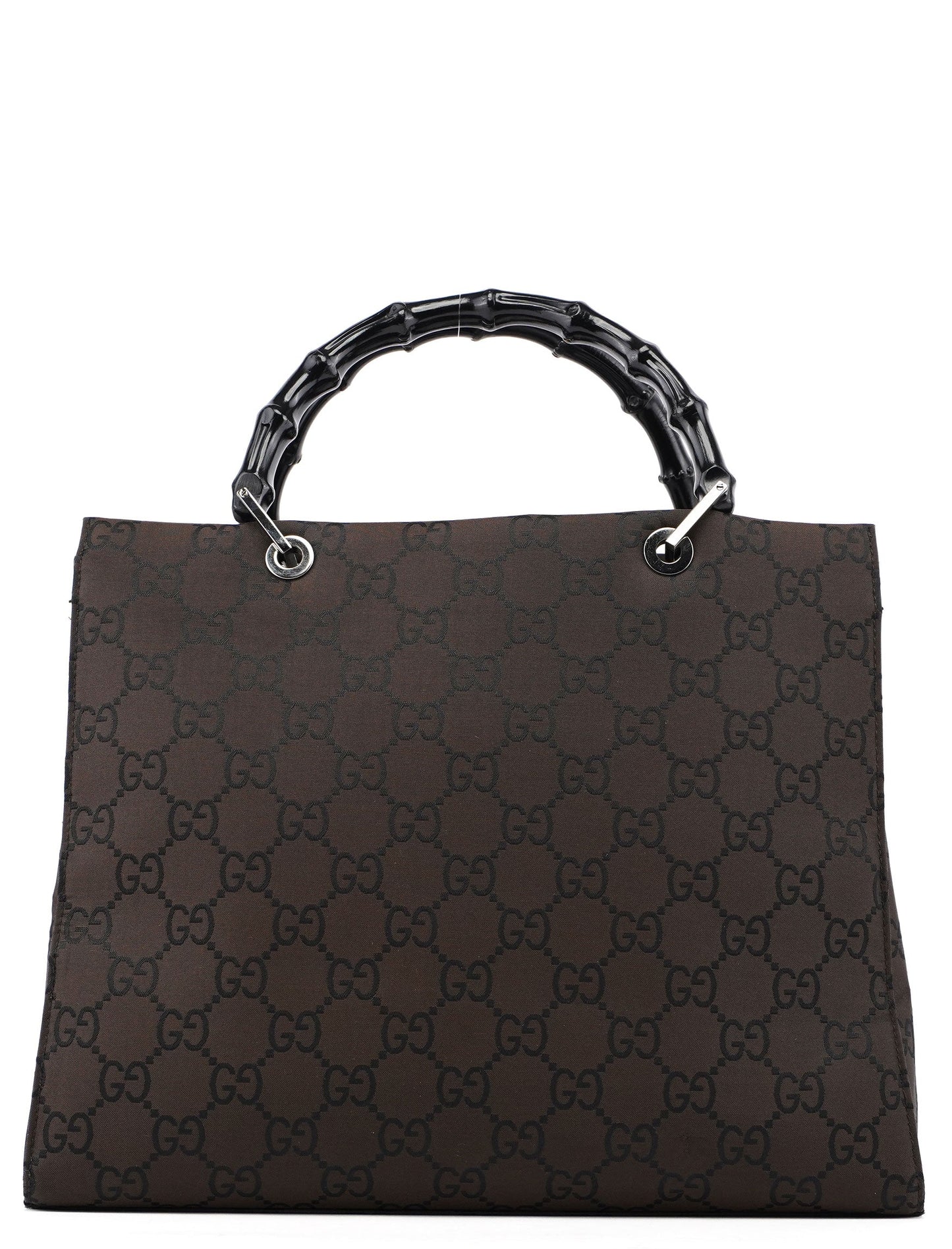 Brown GG Bamboo Tote