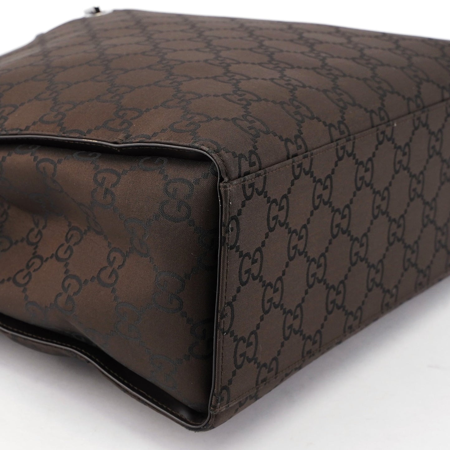 Brown GG Bamboo Tote