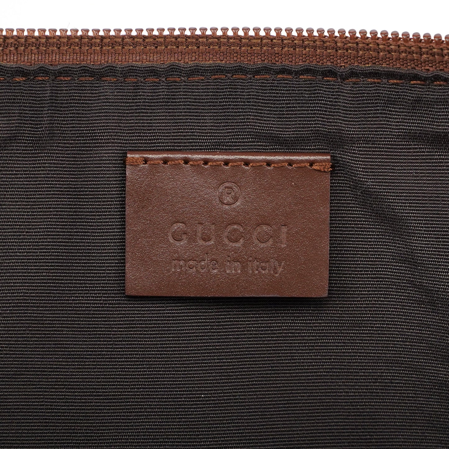 Brown GG Boat Pochette