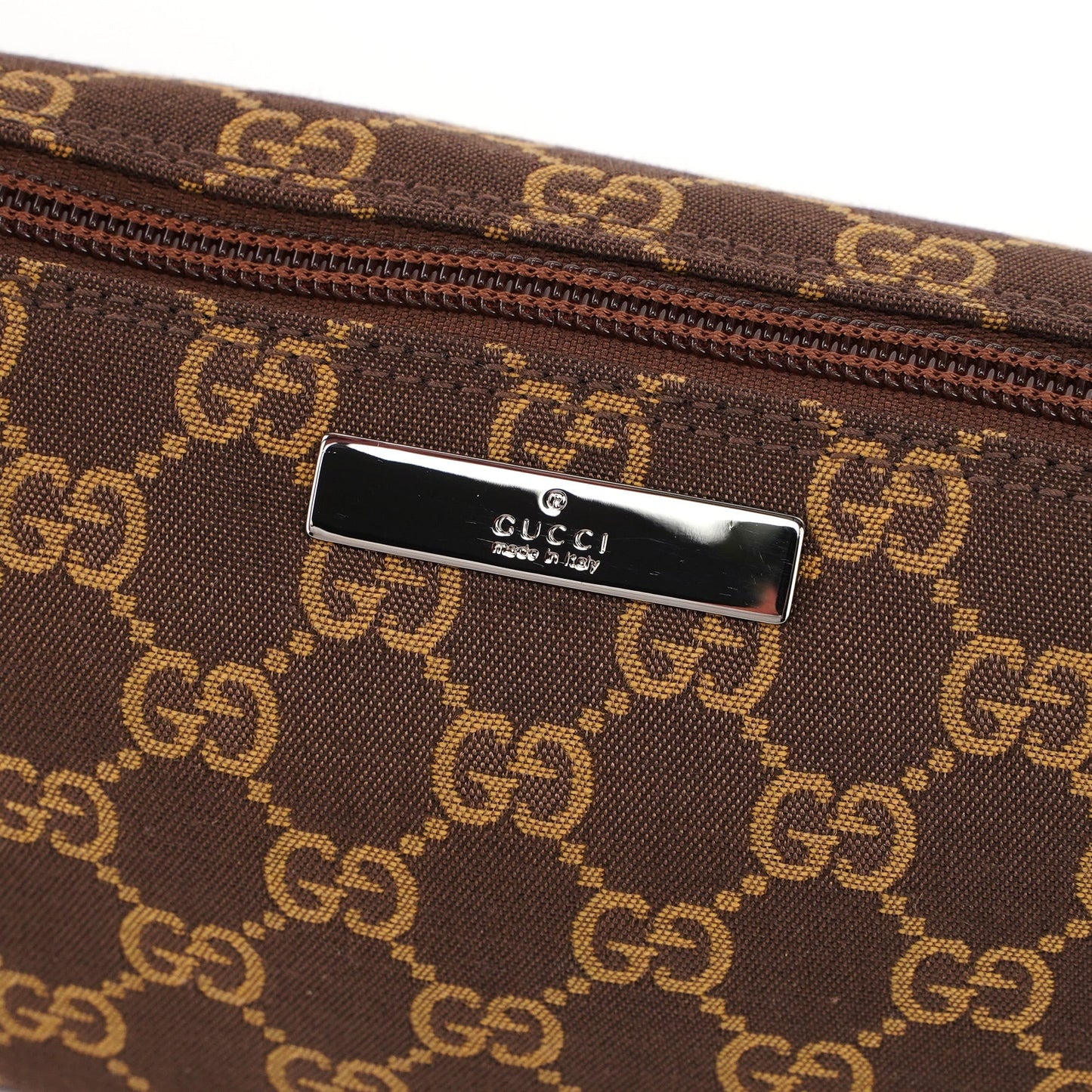 Brown GG Boat Pochette