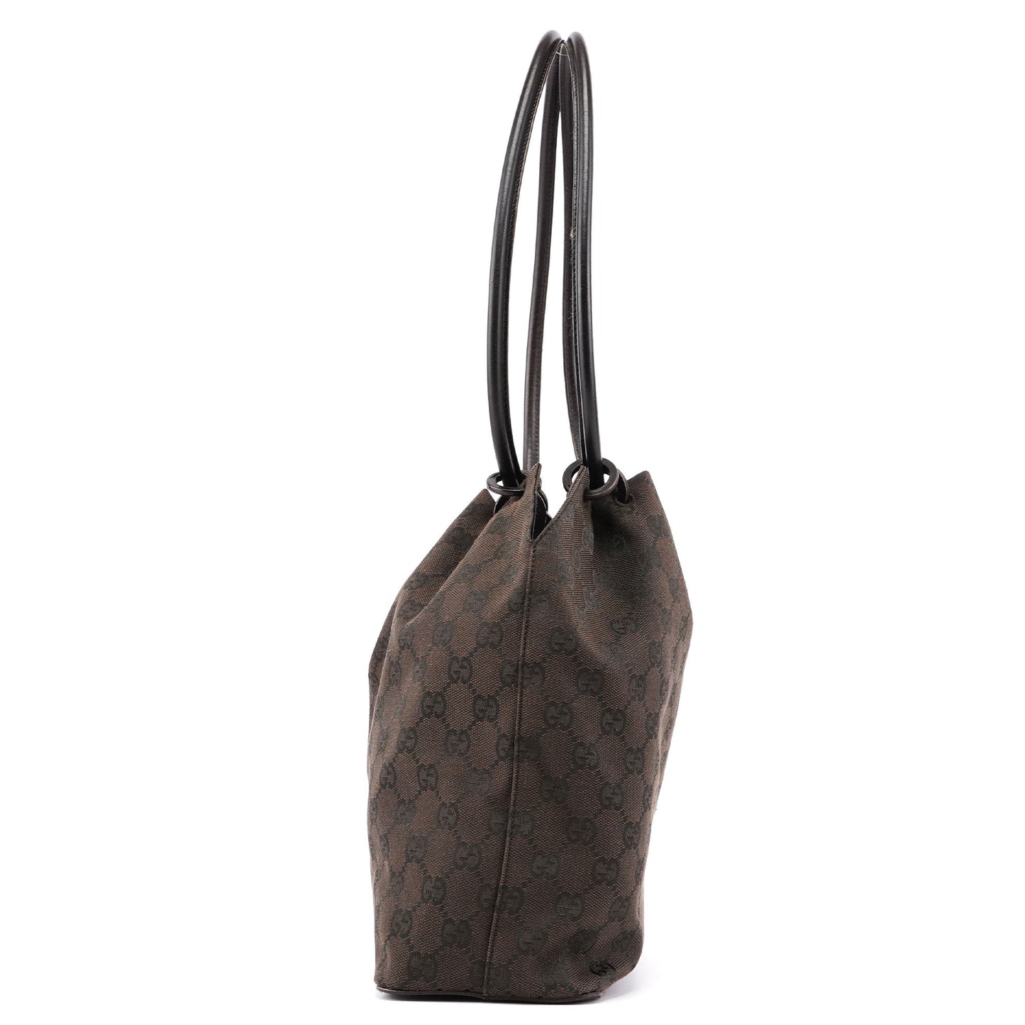 Brown GG Drawstring Shoulder Bag