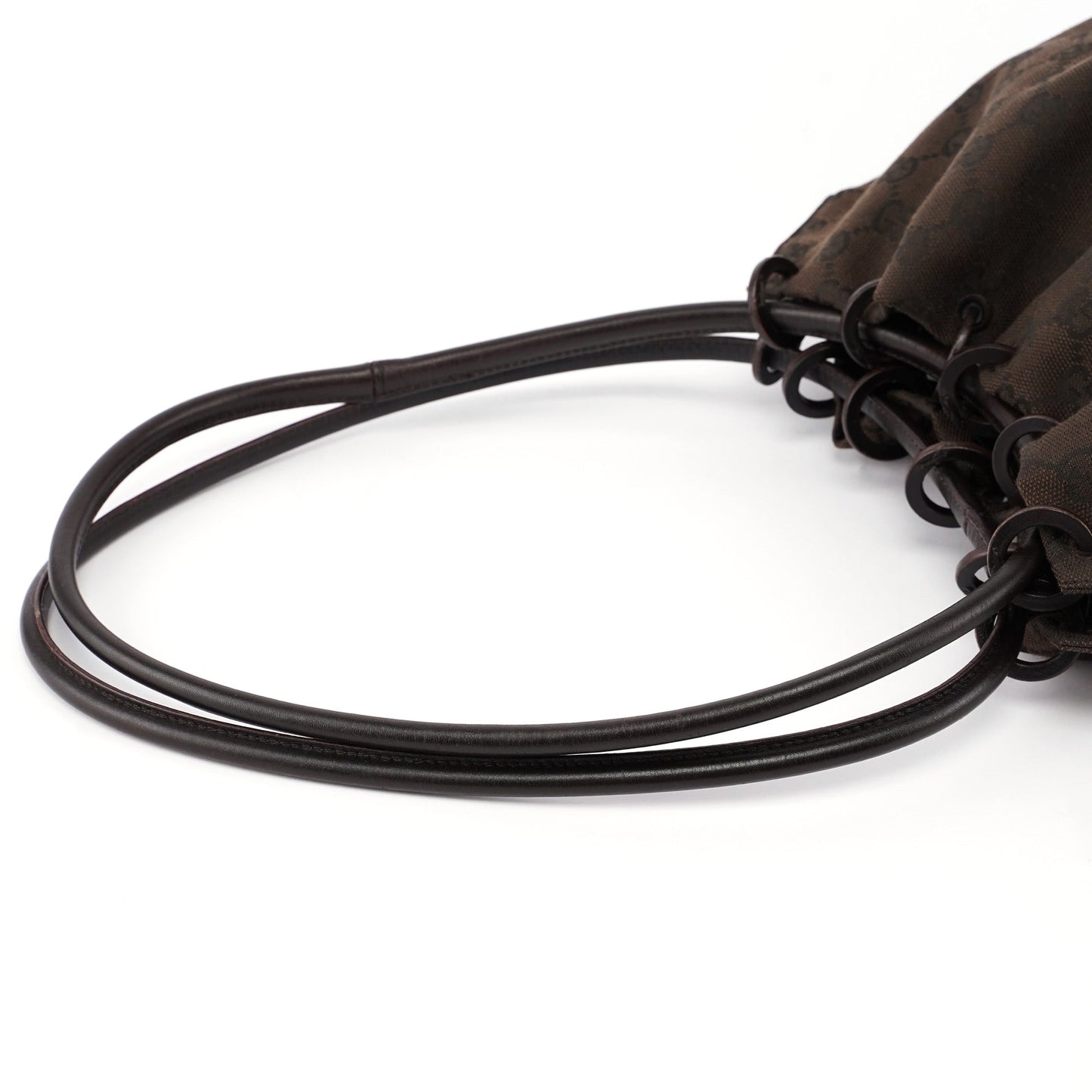 Brown GG Drawstring Shoulder Bag