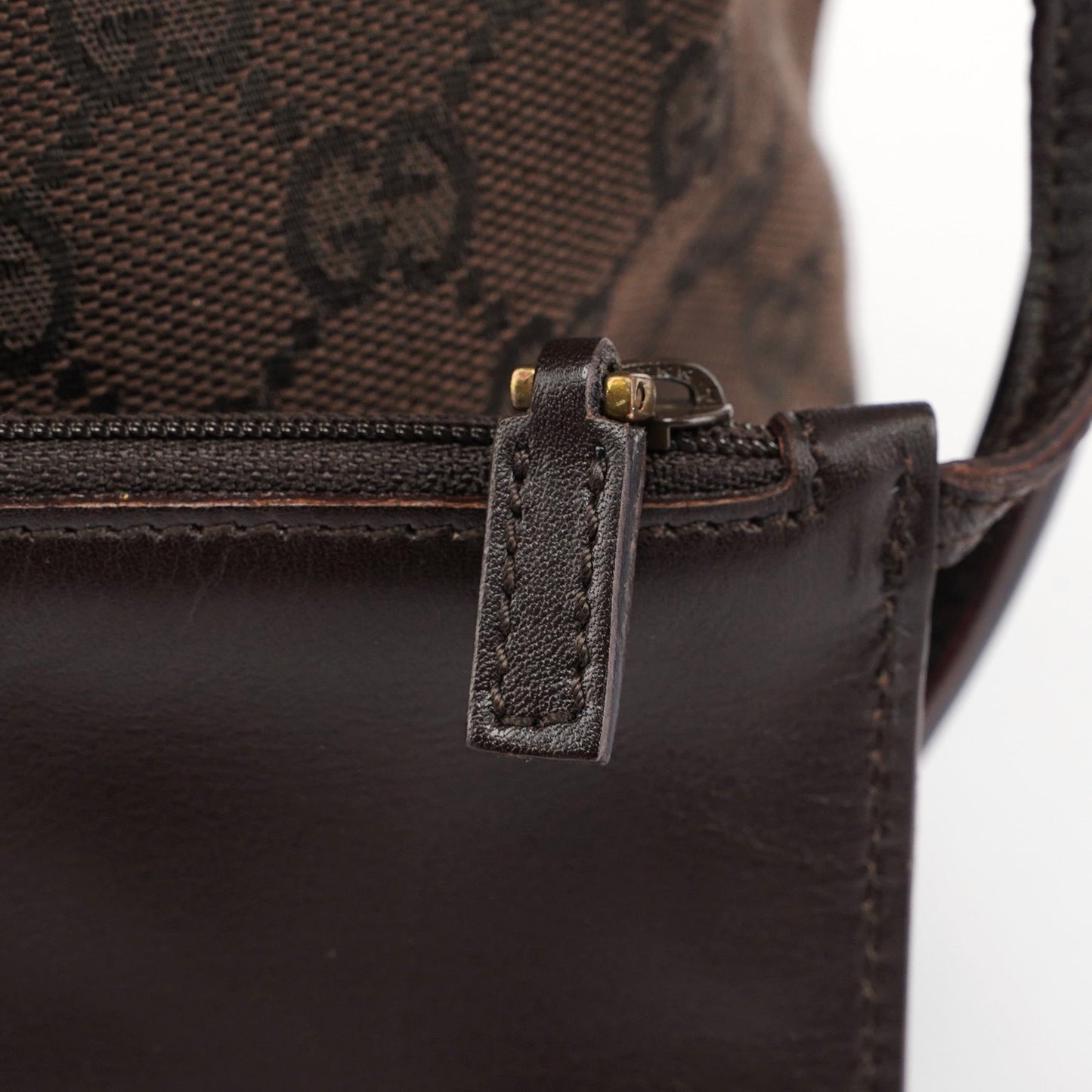 Brown GG Drawstring Shoulder Bag