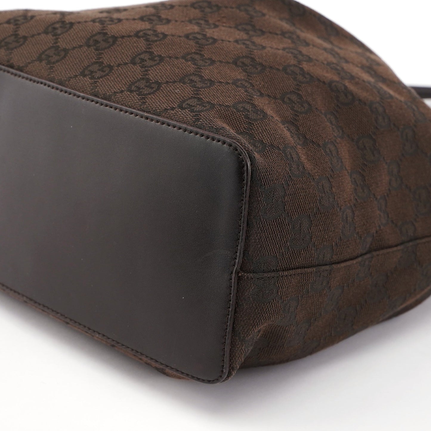 Brown GG Drawstring Shoulder Bag