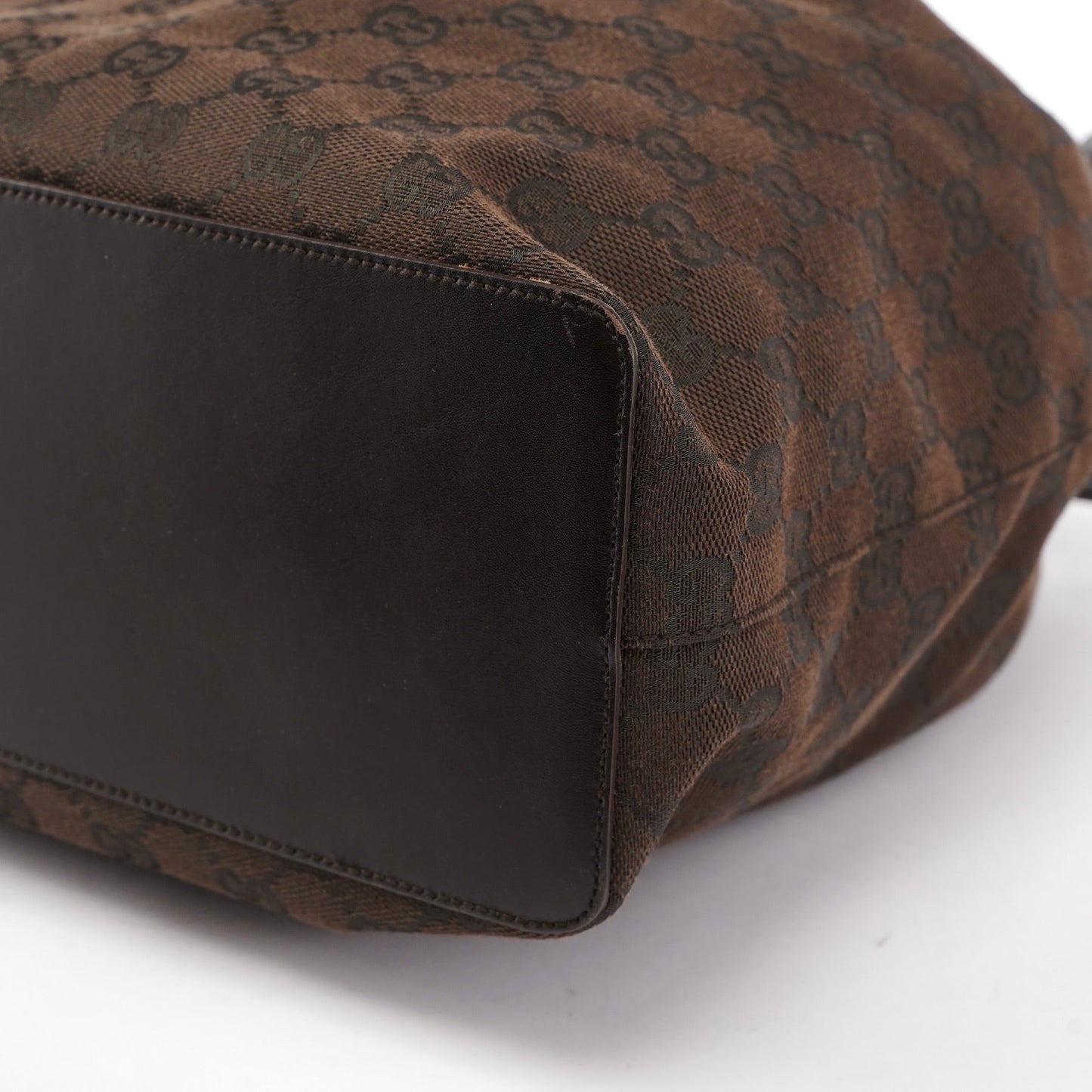 Brown GG Drawstring Shoulder Bag