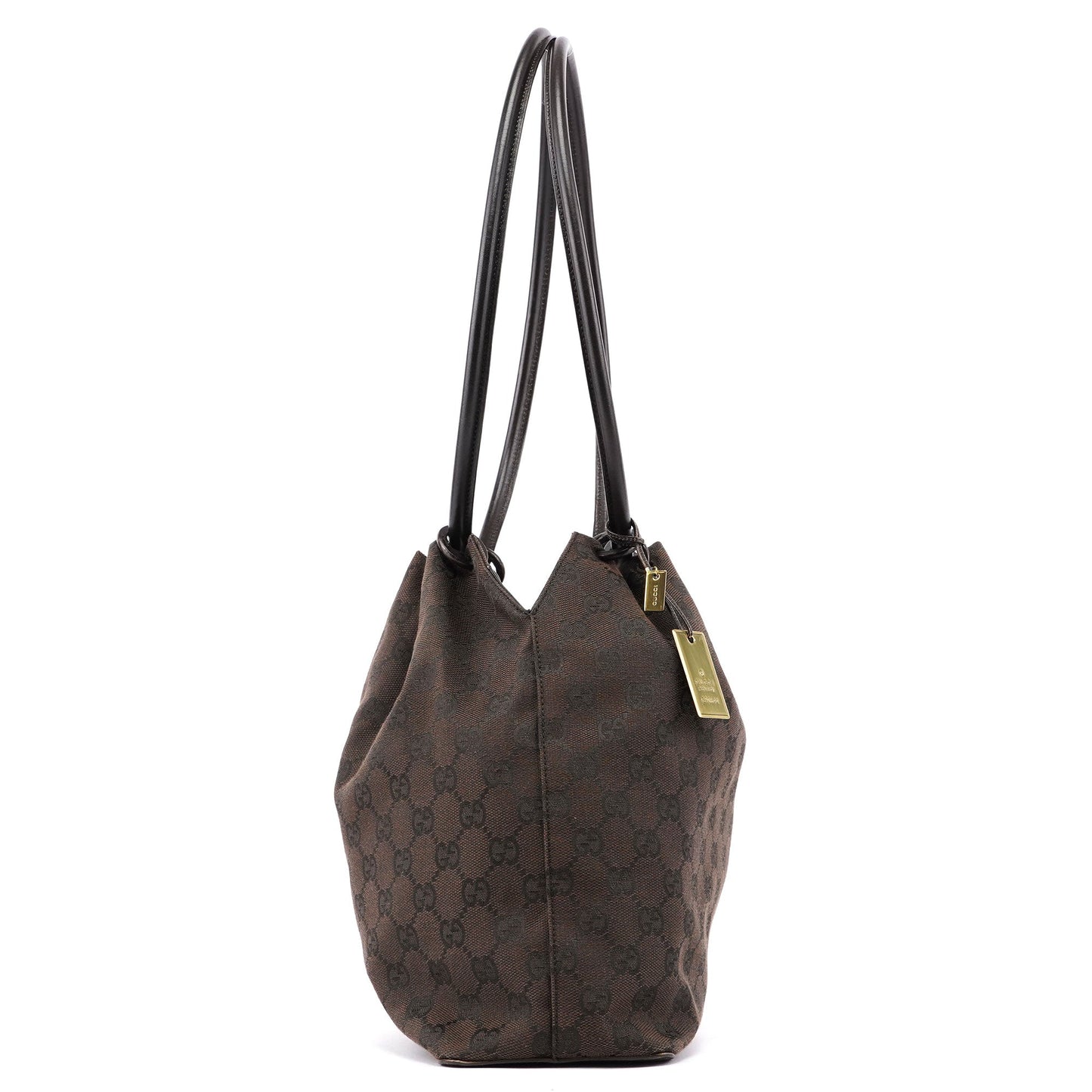 Brown GG Drawstring Shoulder Bag