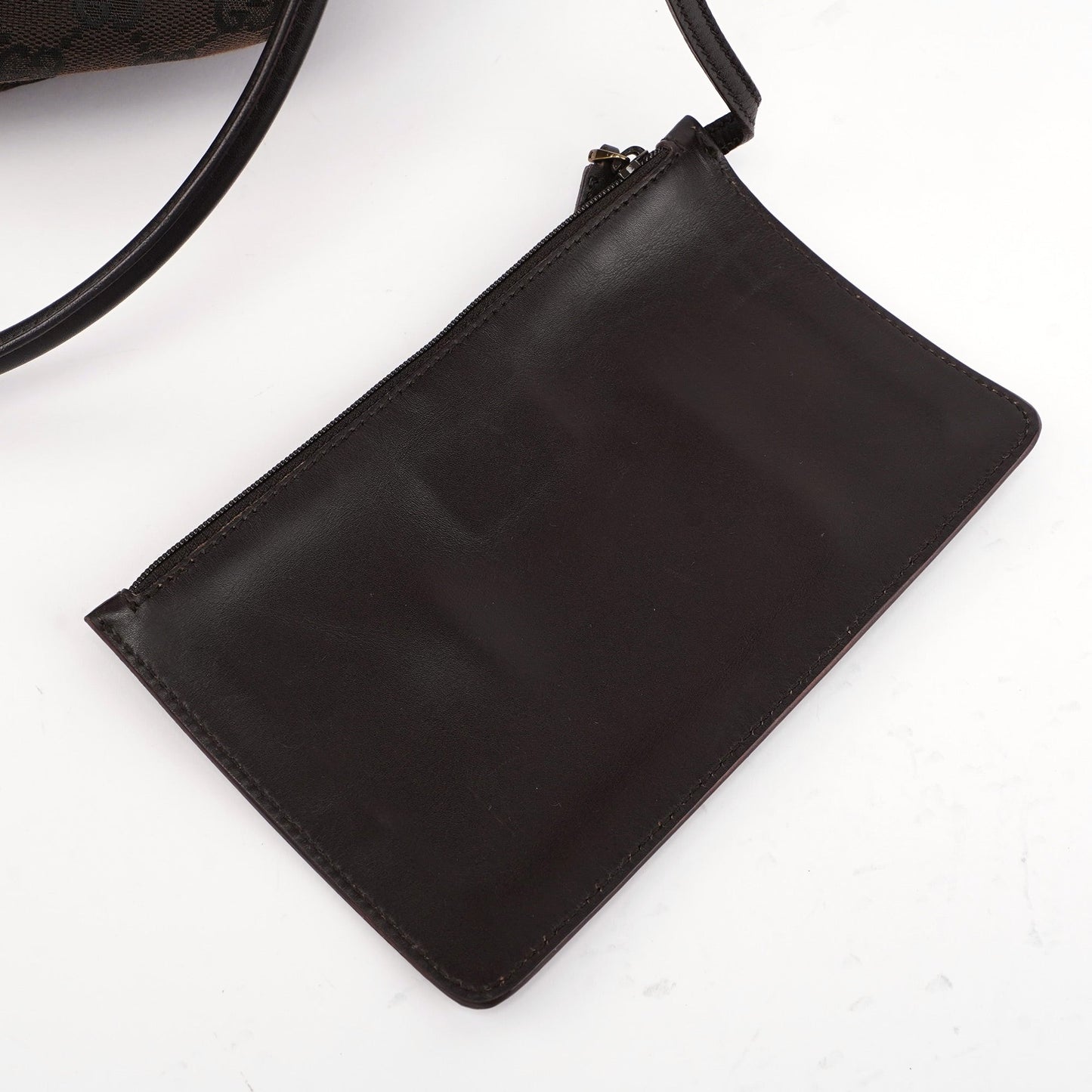 Brown GG Drawstring Shoulder Bag