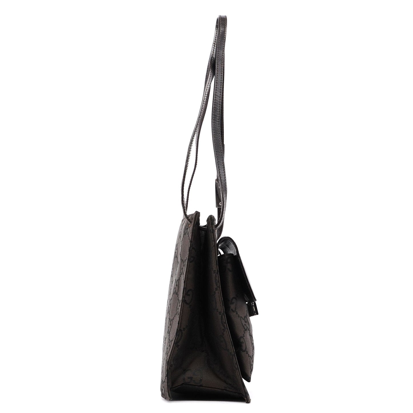 Brown GG Dual Pocket Shoulder Bag