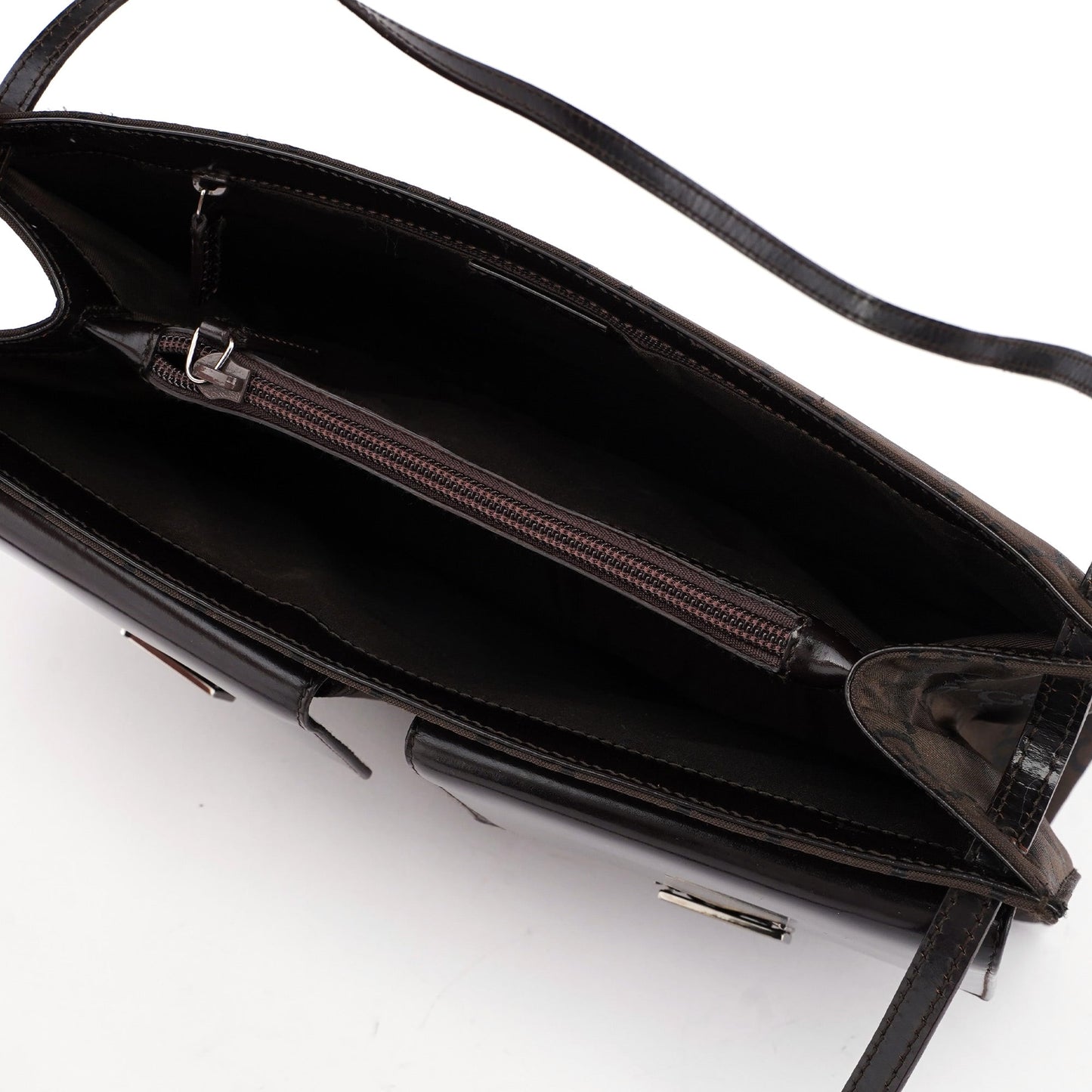 Brown GG Dual Pocket Shoulder Bag