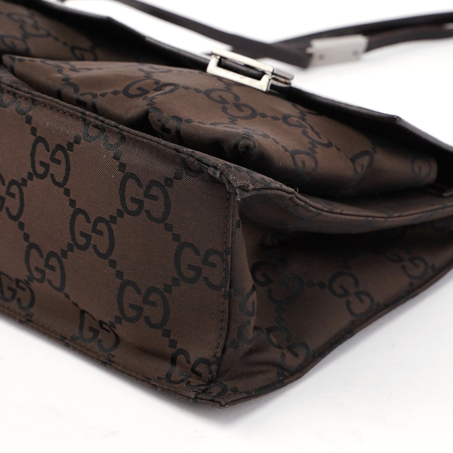 Brown GG Dual Pocket Shoulder Bag