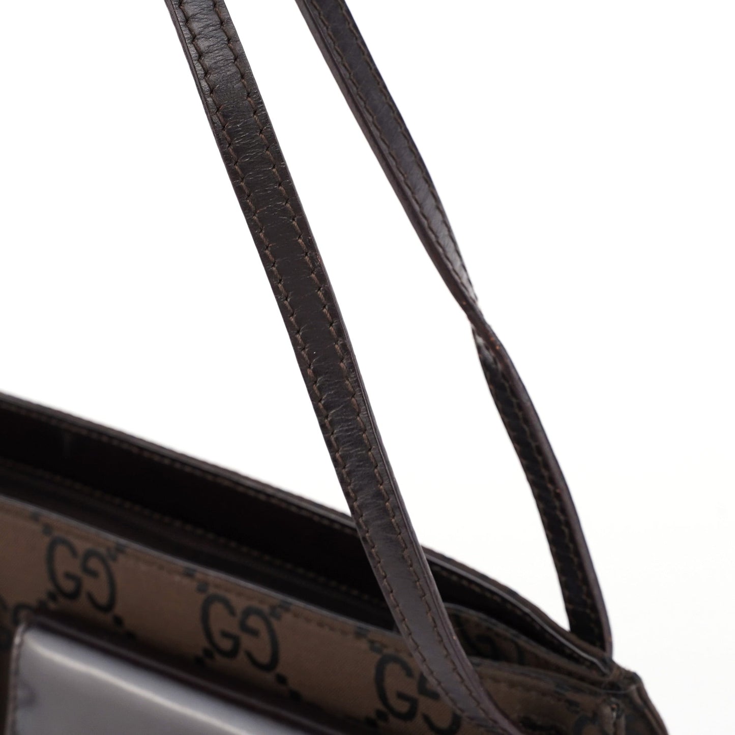 Brown GG Dual Pocket Shoulder Bag