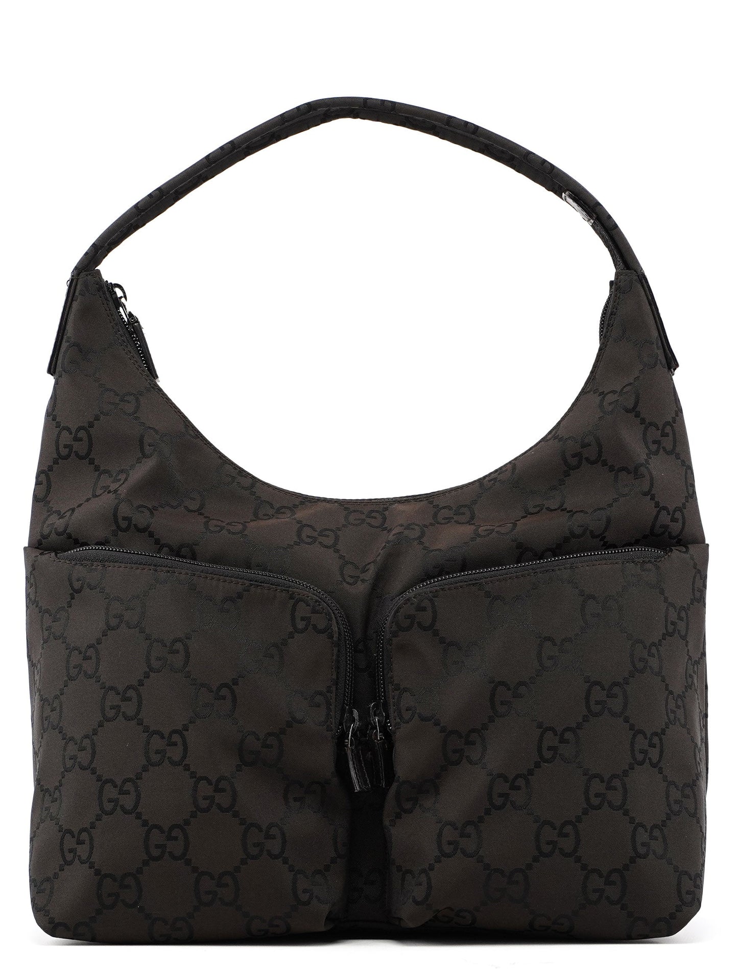 Brown GG Dual Pocket Shoulder Bag