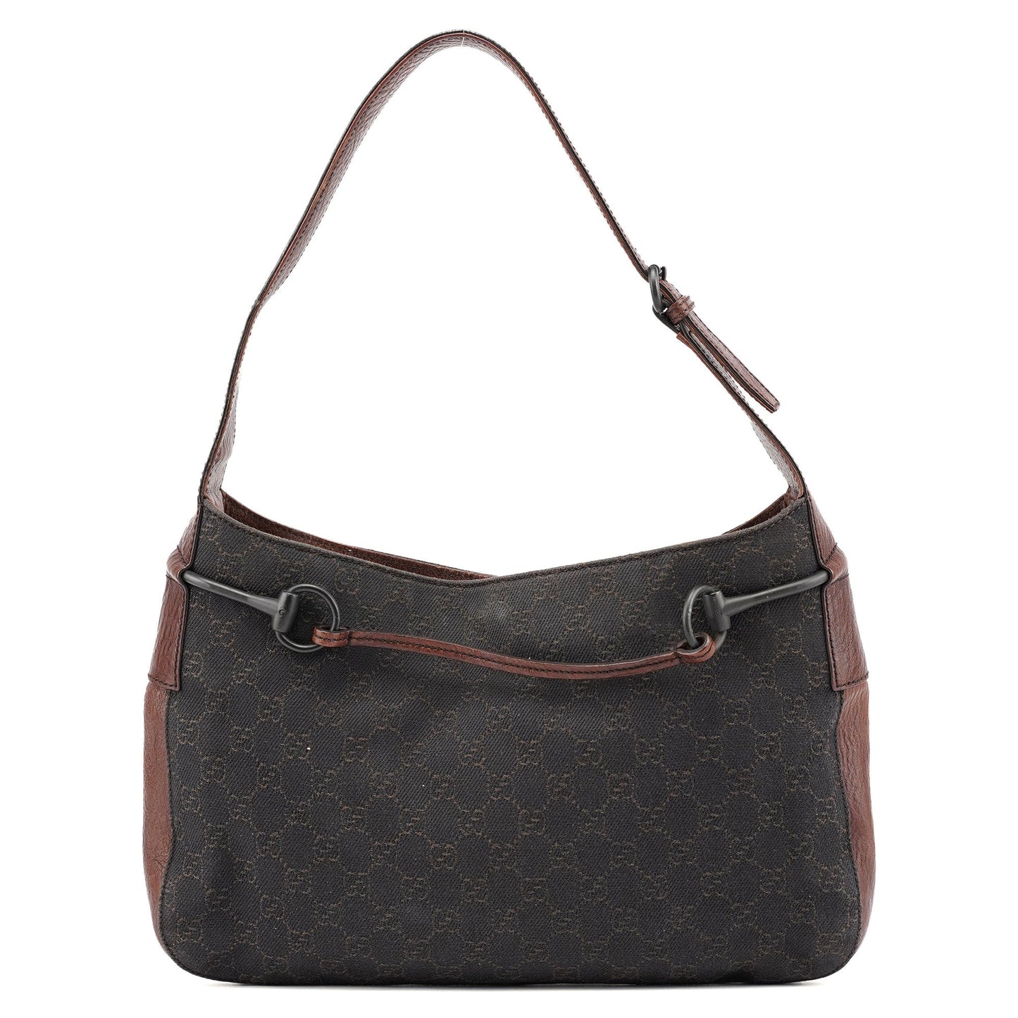 Brown GG Horsebit Shoulder Bag