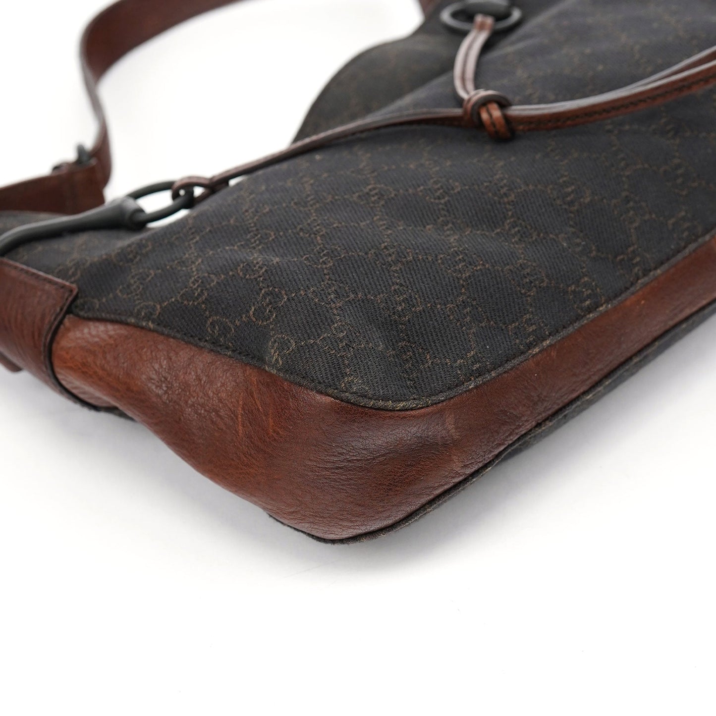 Brown GG Horsebit Shoulder Bag