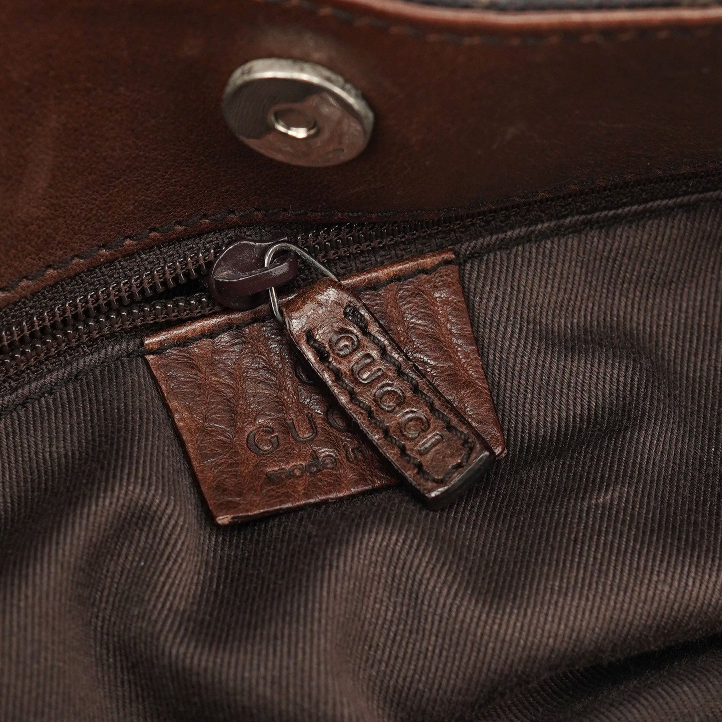 Brown GG Horsebit Shoulder Bag