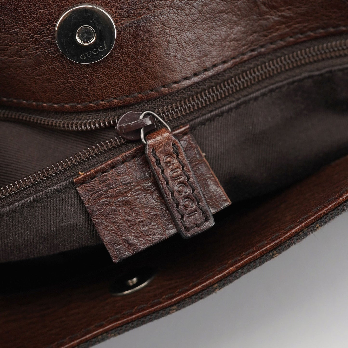 Brown GG Horsebit Tote Bag