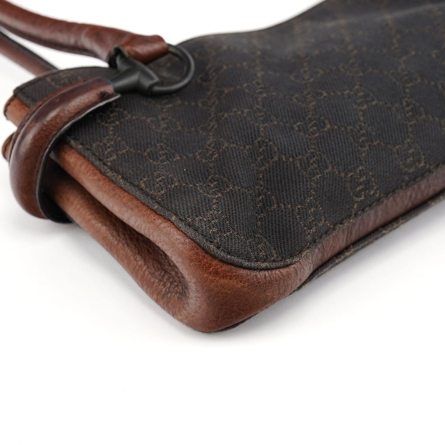 Brown GG Horsebit Tote Bag