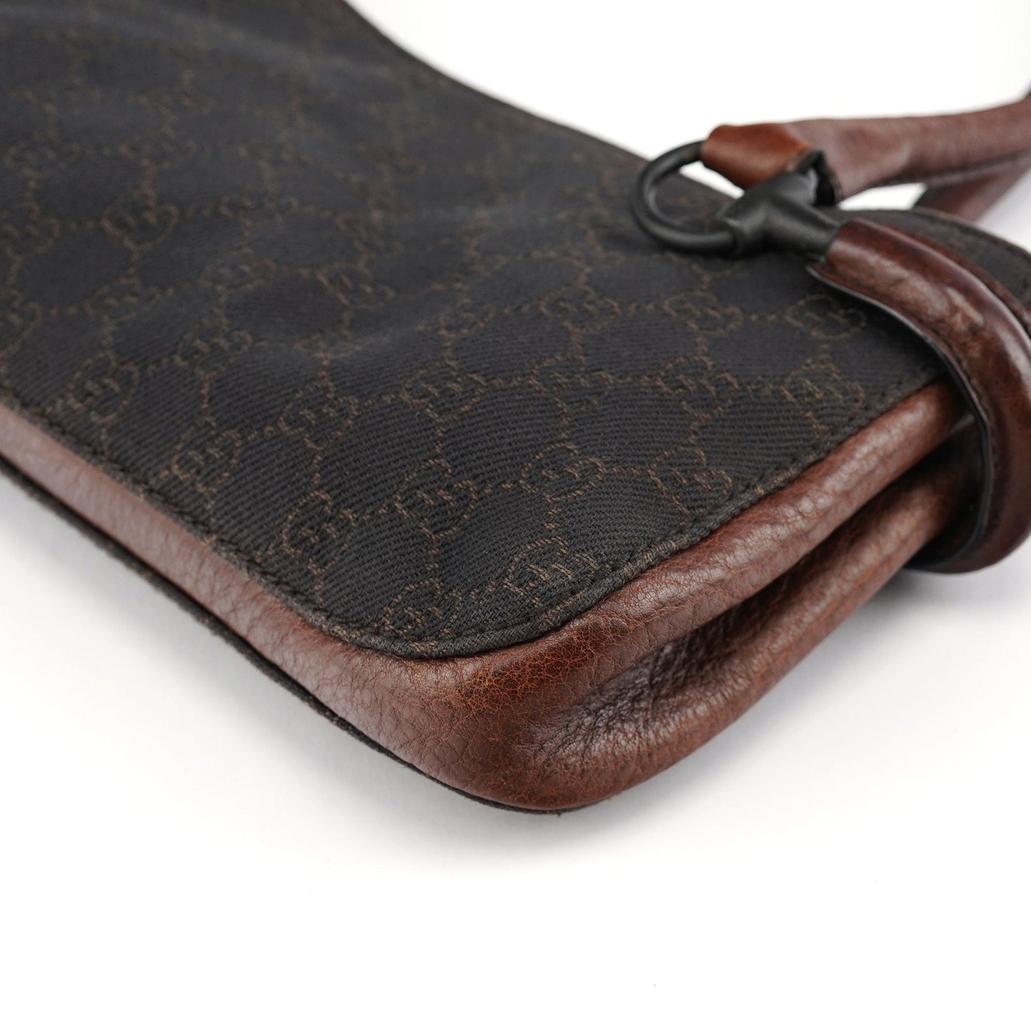 Brown GG Horsebit Tote Bag