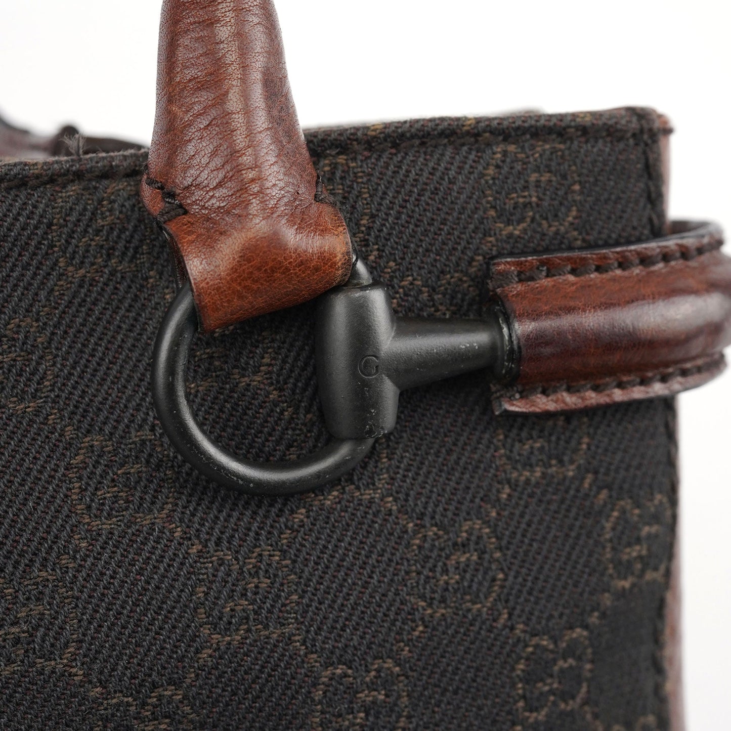 Brown GG Horsebit Tote Bag