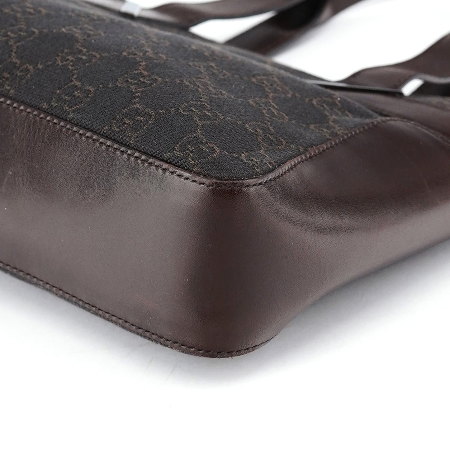 Brown GG Leather Tote Bag