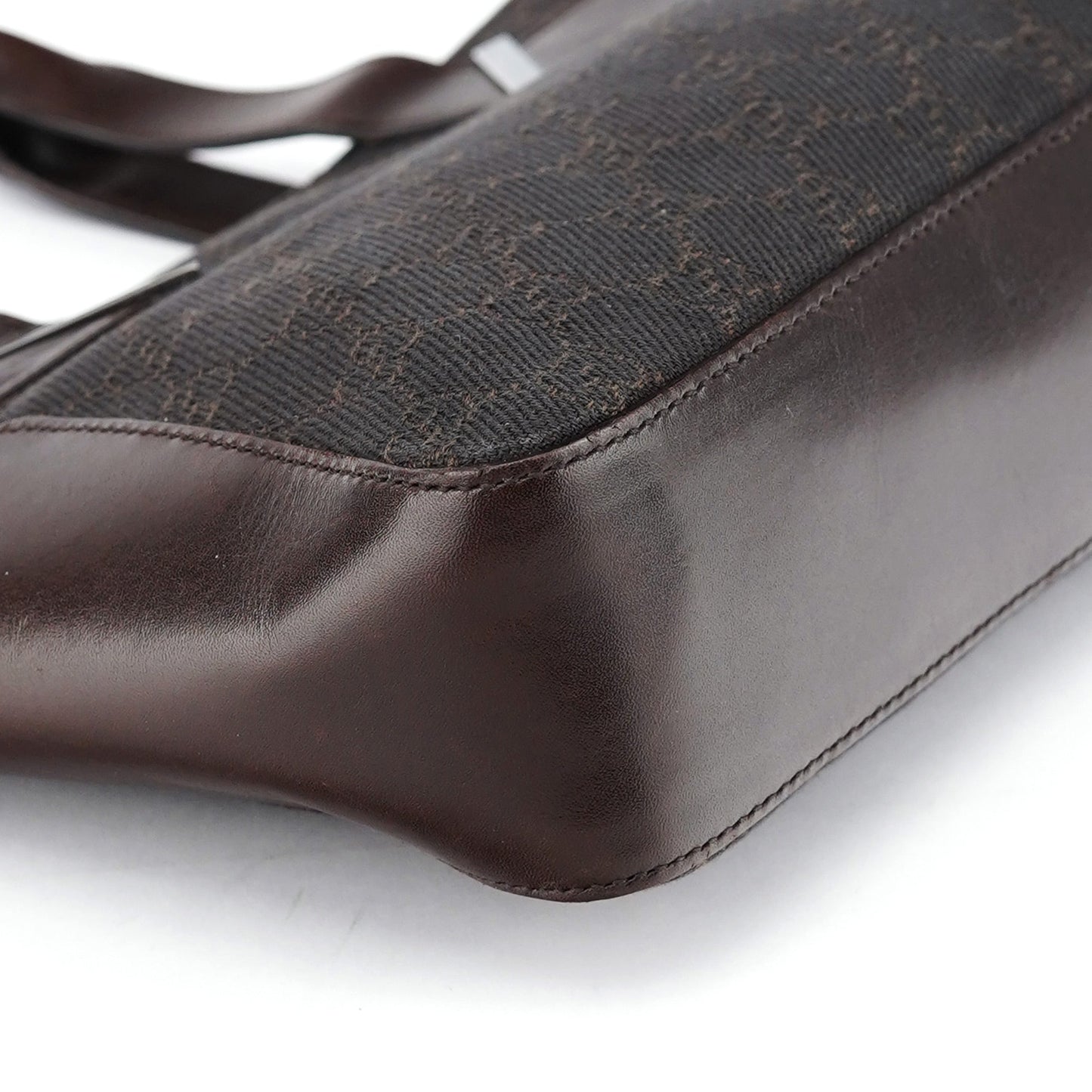 Brown GG Leather Tote Bag