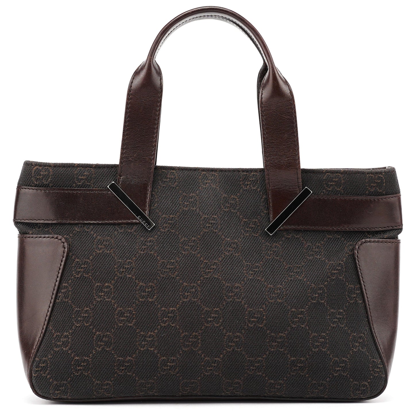 Brown GG Leather Tote Bag