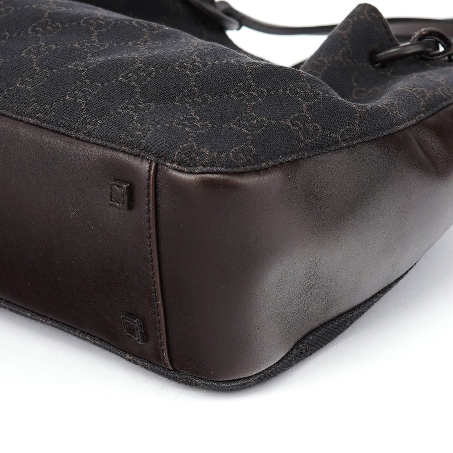 Brown GG Leather Tote Bag