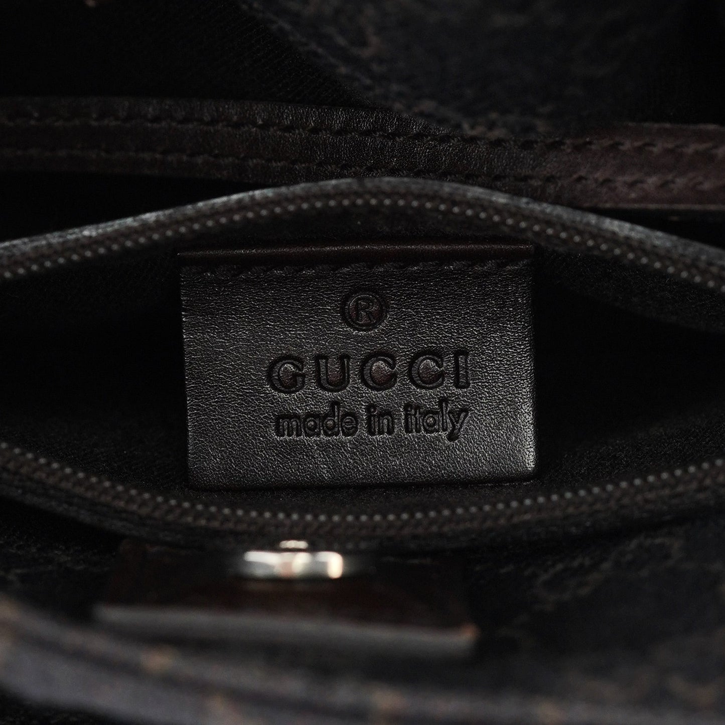 Brown GG Leather Tote Bag