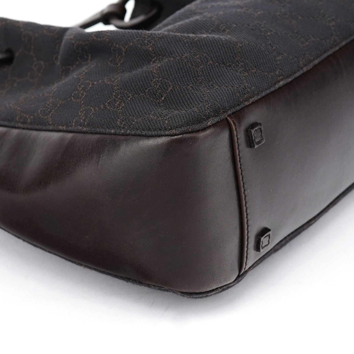 Brown GG Leather Tote Bag