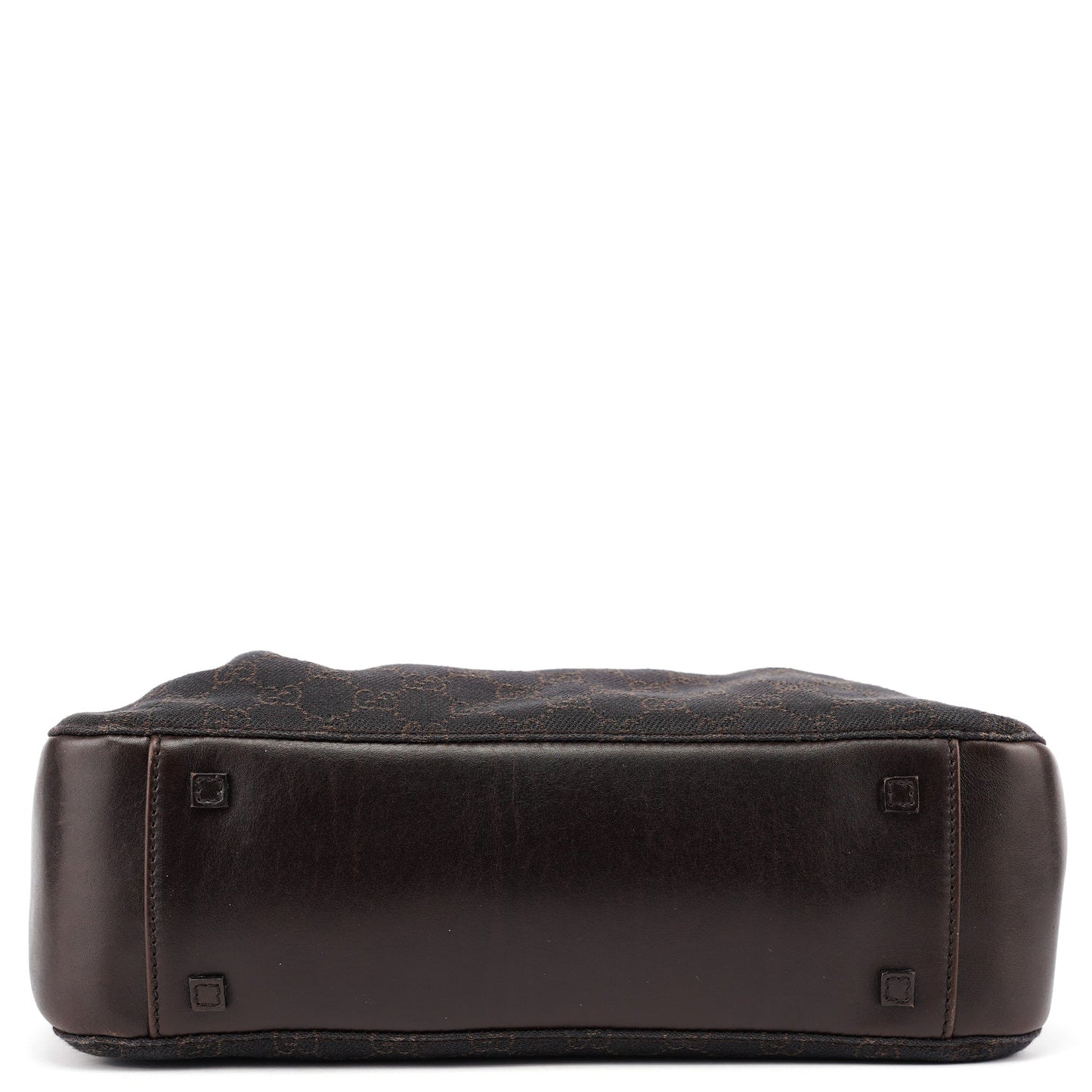 Brown GG Leather Tote Bag