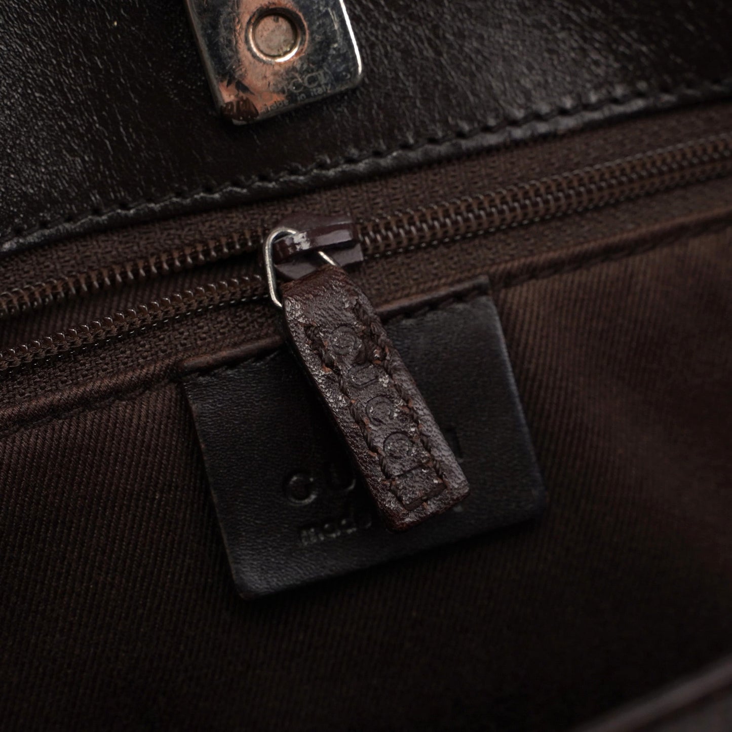 Brown GG Wool Tote Bag