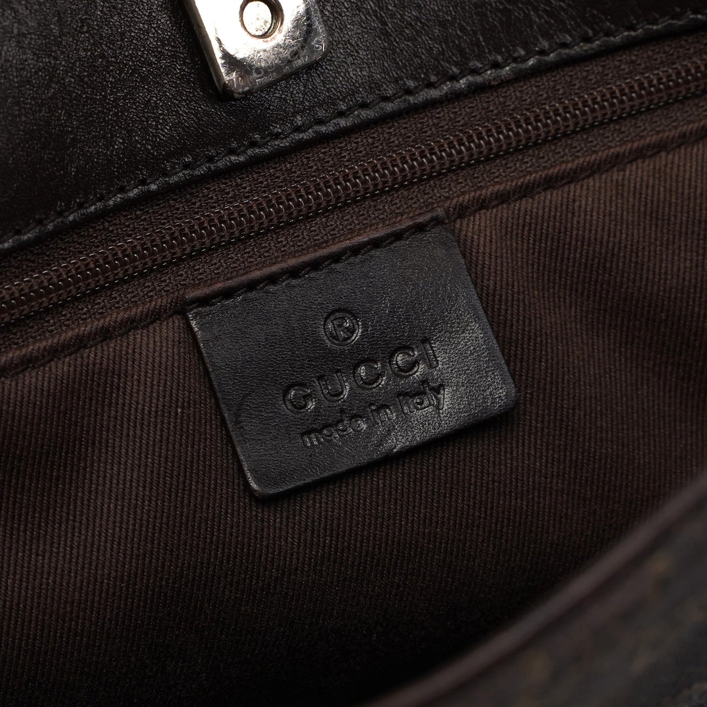 Brown GG Wool Tote Bag