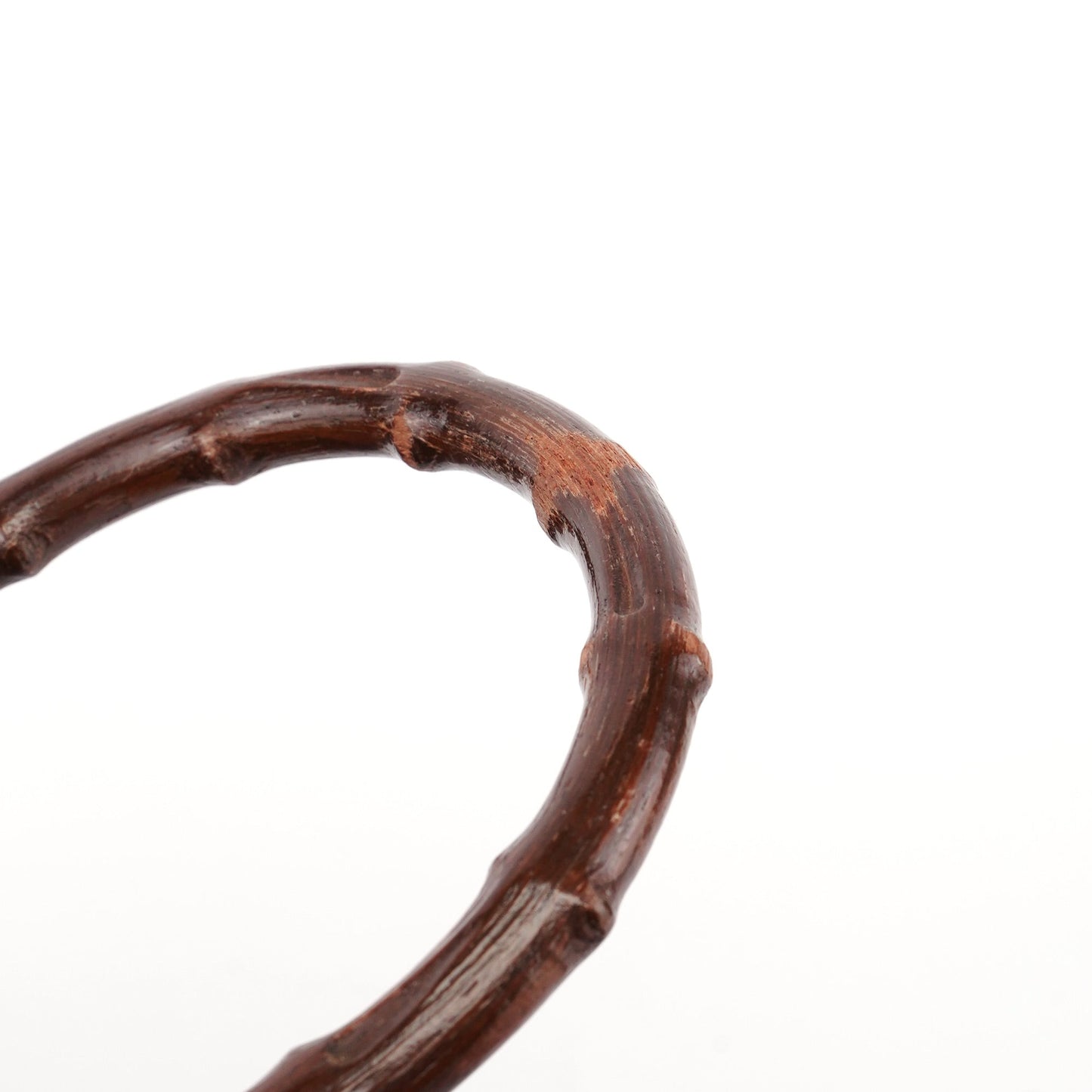 Brown Leather Bamboo 2-Way Tote