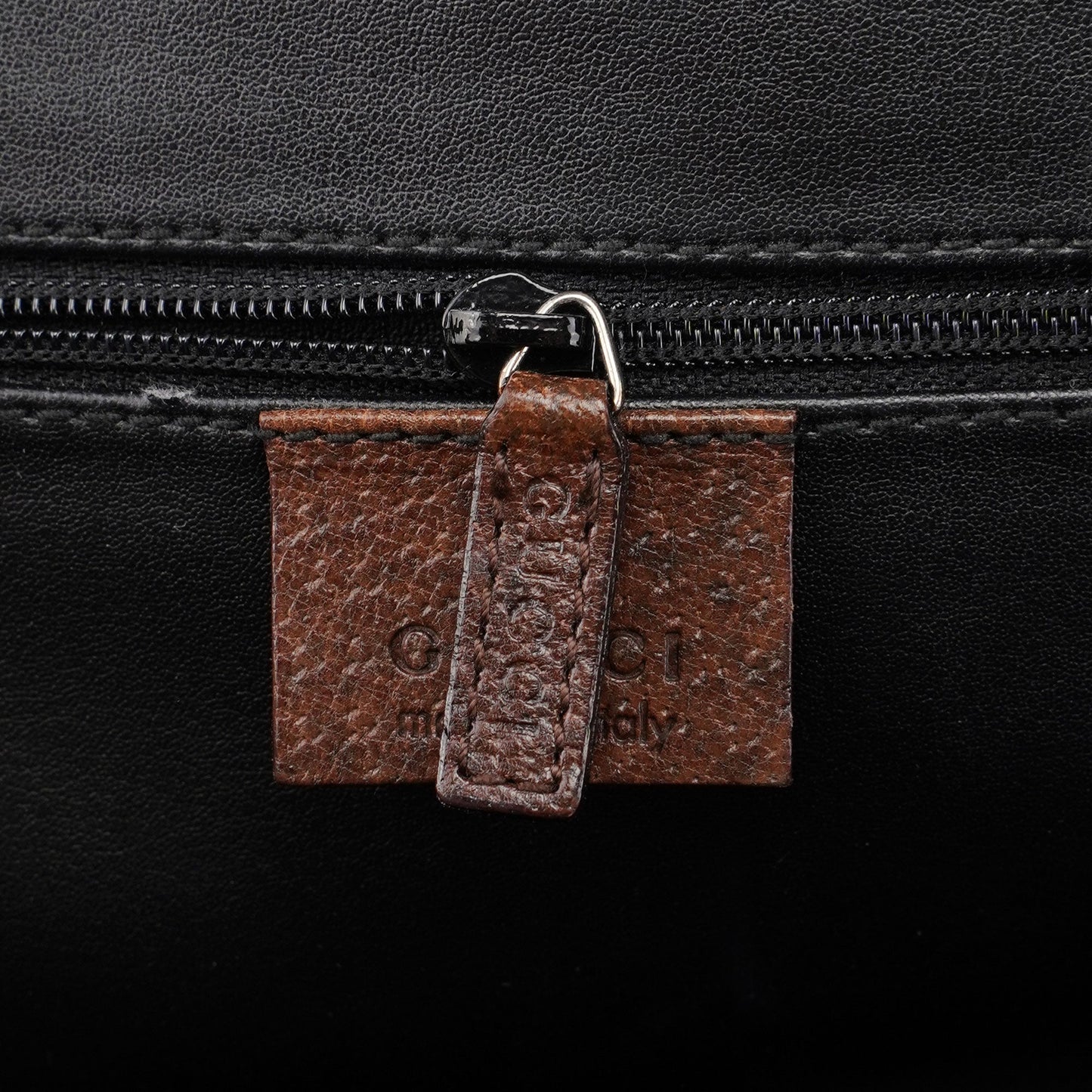 Brown Leather Bamboo 2-Way Tote