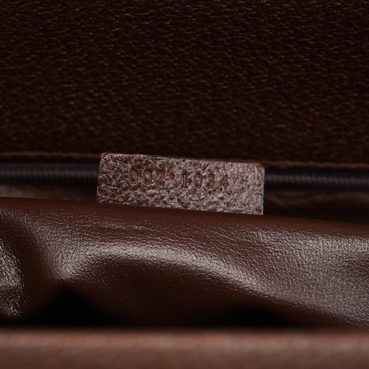 Brown Leather Bamboo 2-Way Tote Bag