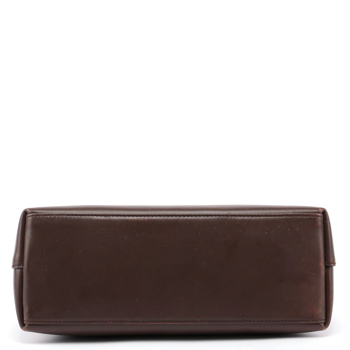 Brown Leather Bamboo Hobo Bag