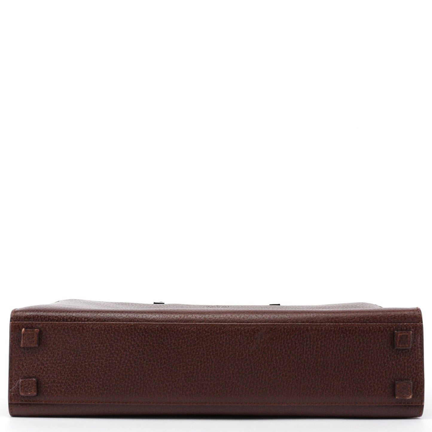 Brown Leather Bamboo Tote