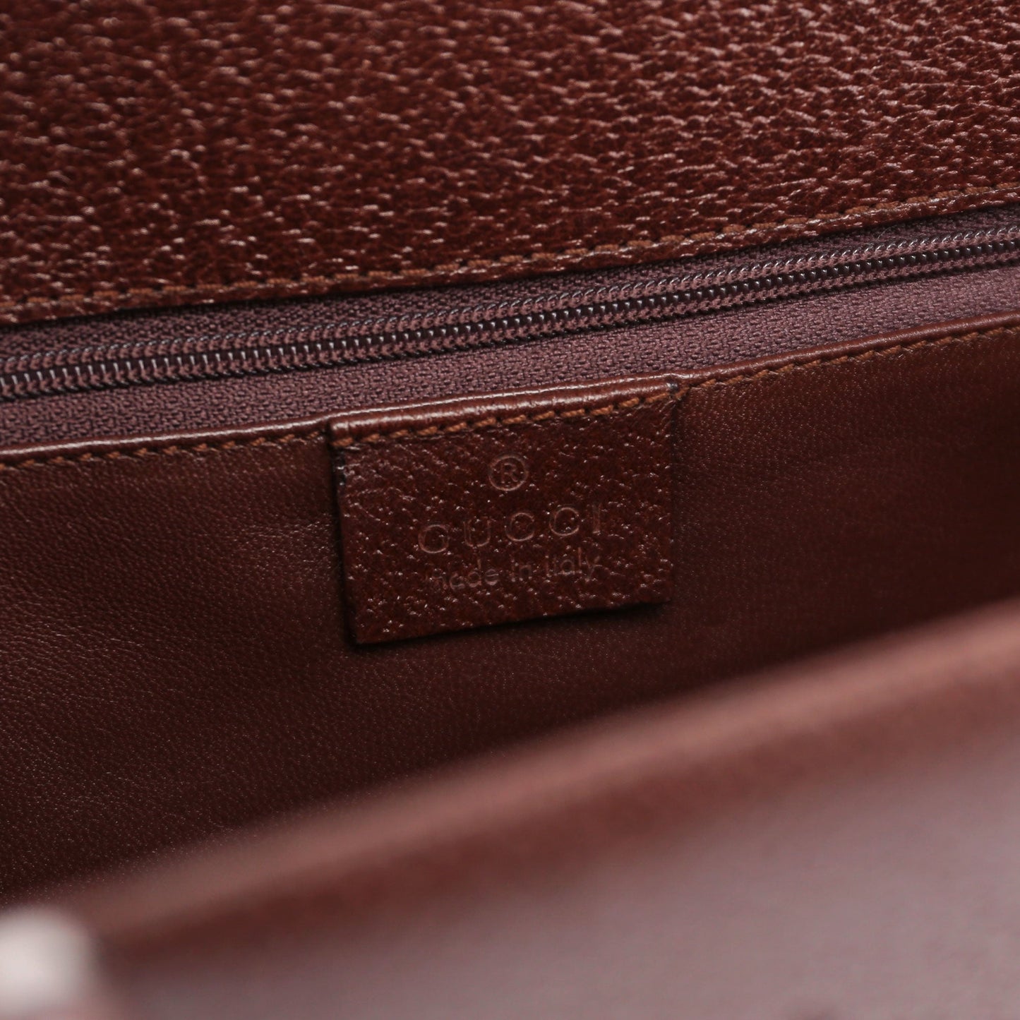 Brown Leather Bamboo Tote