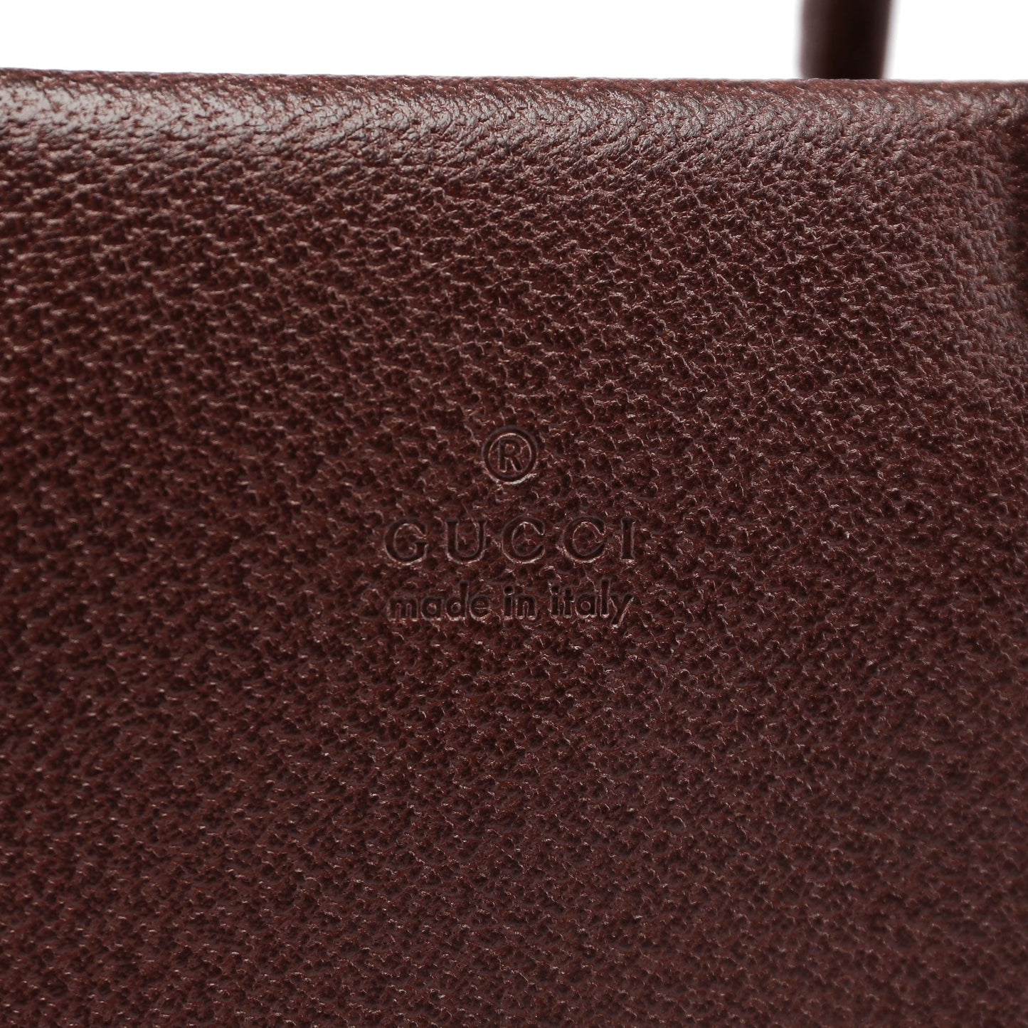 Brown Leather Bamboo Tote